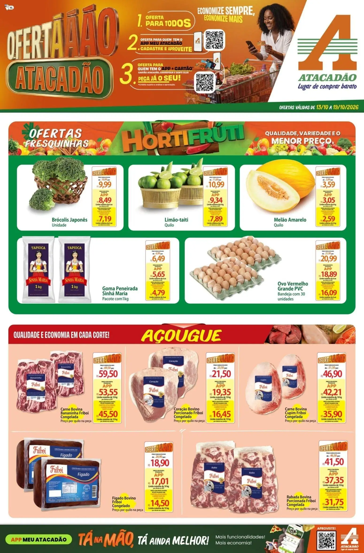 Pré-Visualização do folheto "Atacadão ofertas - AL" da loja Atacadão válido a partir de 13/10/2026