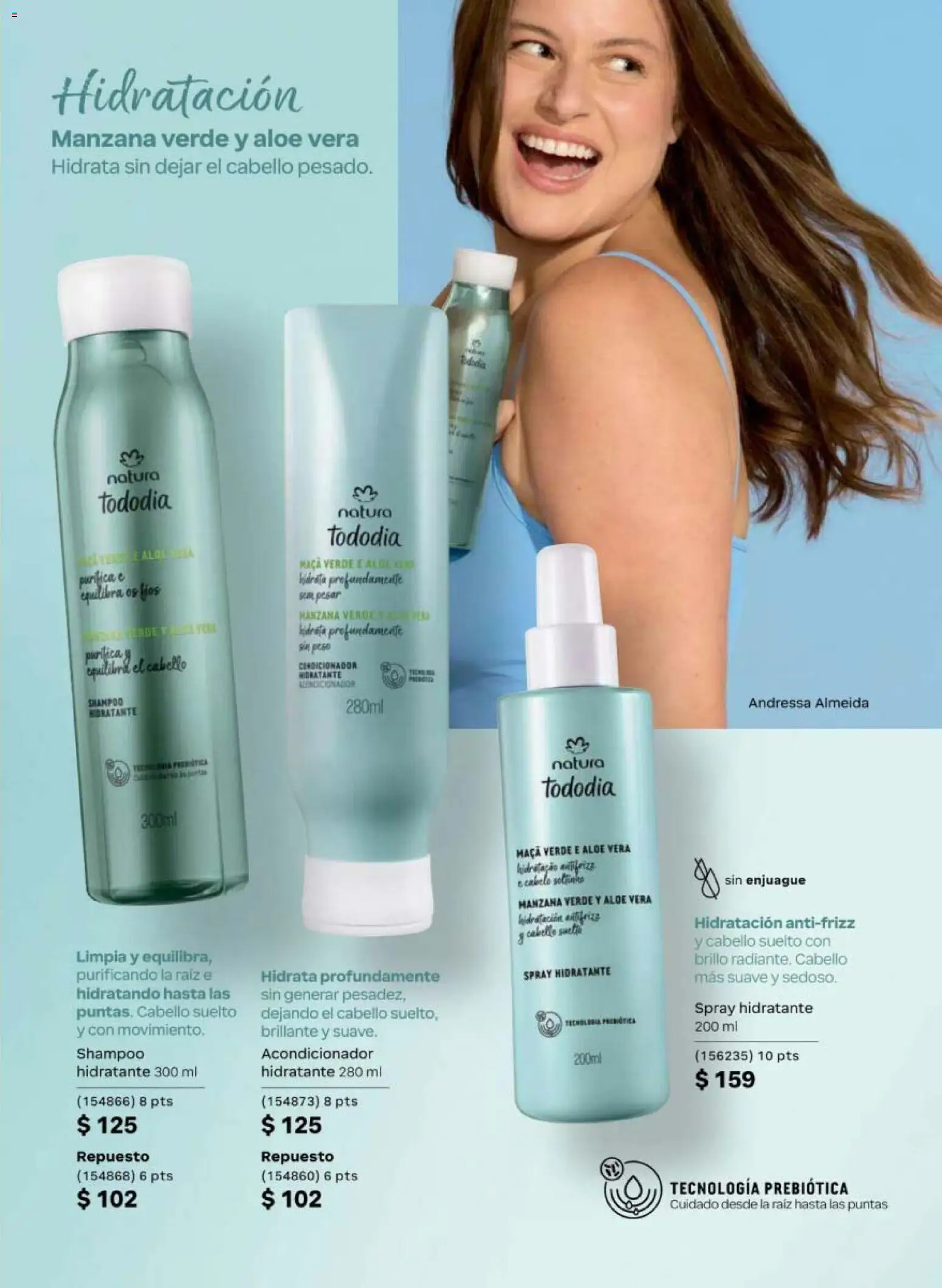 Vista previa las ofertas de la tienda Natura - Natura campaña 6 2026 desde el 02/04/2026 - Manzana, Shampoo, Aloe Vera, Acondicionador, Brillo