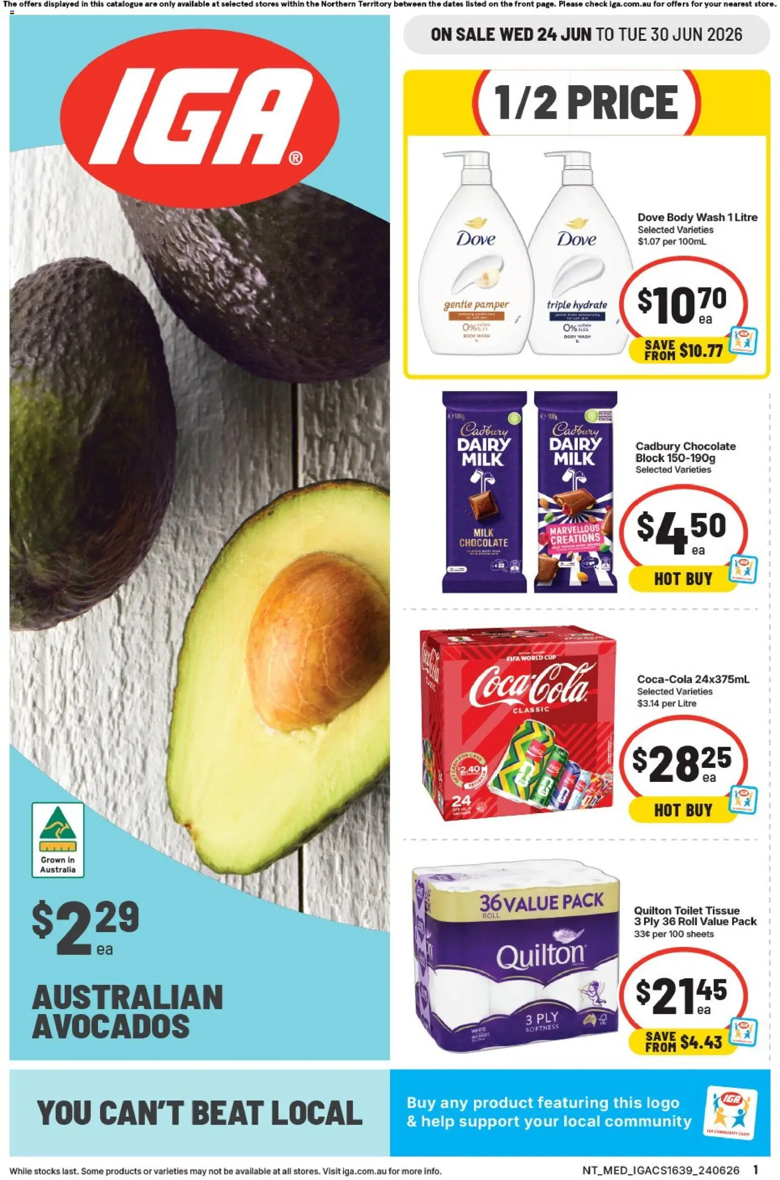 Preview of catalogue IGA catalogue NT from shop IGA valid 24/06/2026
