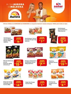 Pré-Visualização do folheto "Semar Supermercado ofertas Aurora" da loja Semar Supermercado válido a partir de 03/08/2026