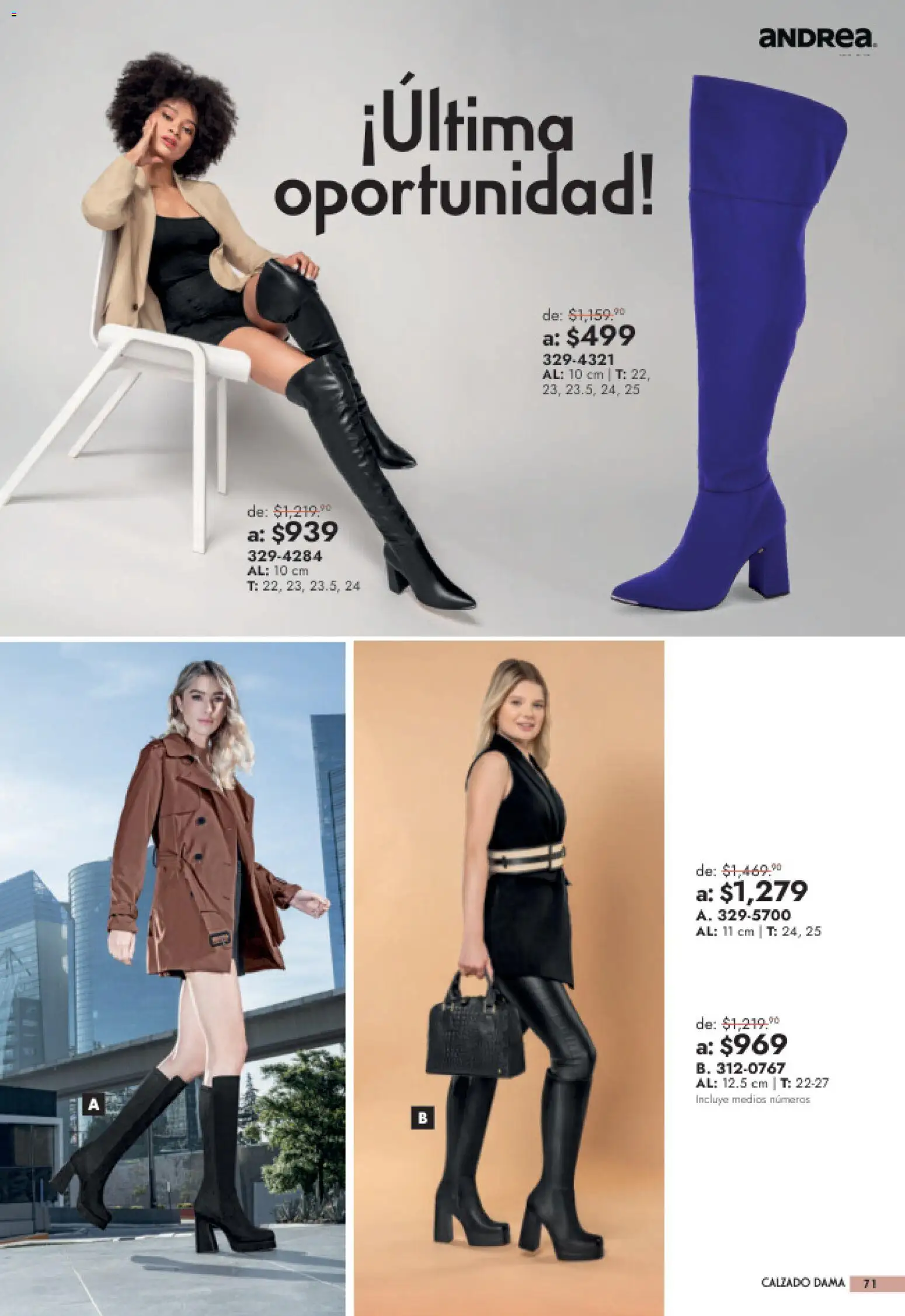 Vista previa las ofertas de la tienda Andrea - Andrea catálogo Outlet desde el 26/07/2026 