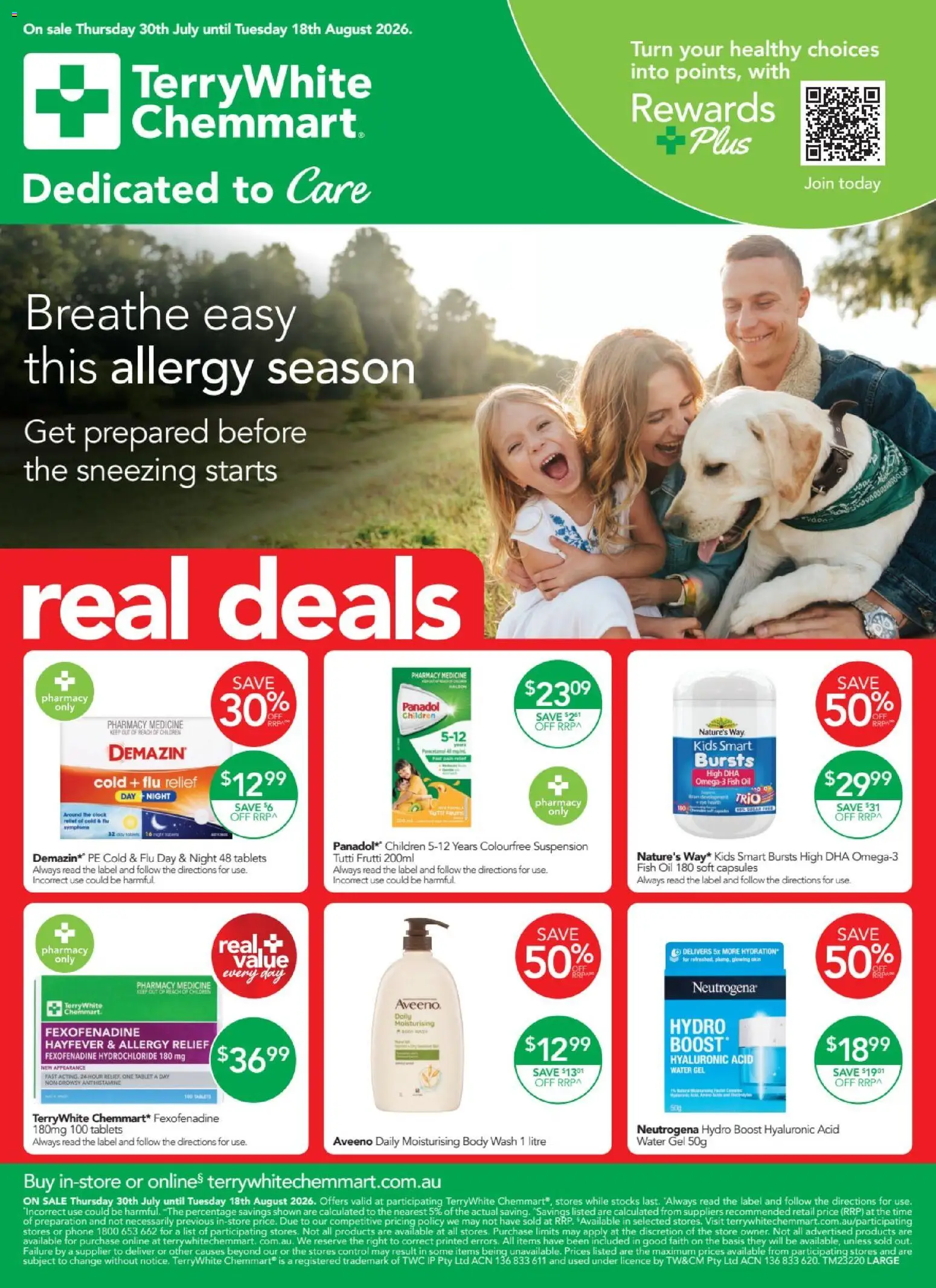 Preview of catalogue Terry White catalogue Aberglasslyn from shop Terry White valid 30/07/2026 - Fish, Capsules, Water, Clock, Phone, Tablet, Fish oil, Tablets