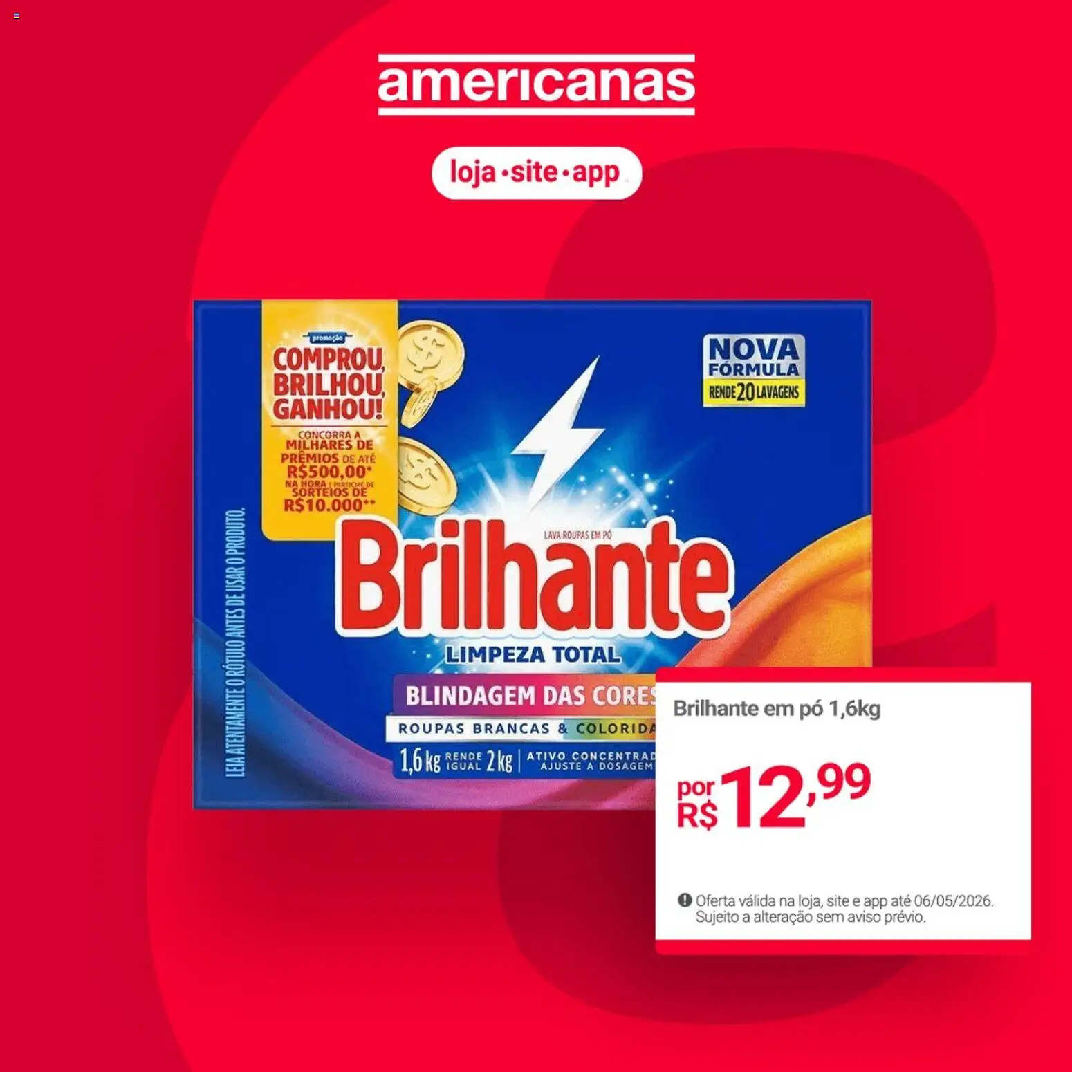 Pré-Visualização do folheto "Lojas Americanas - Ofertas atuais" da loja Lojas Americanas válido a partir de 04/05/2026
