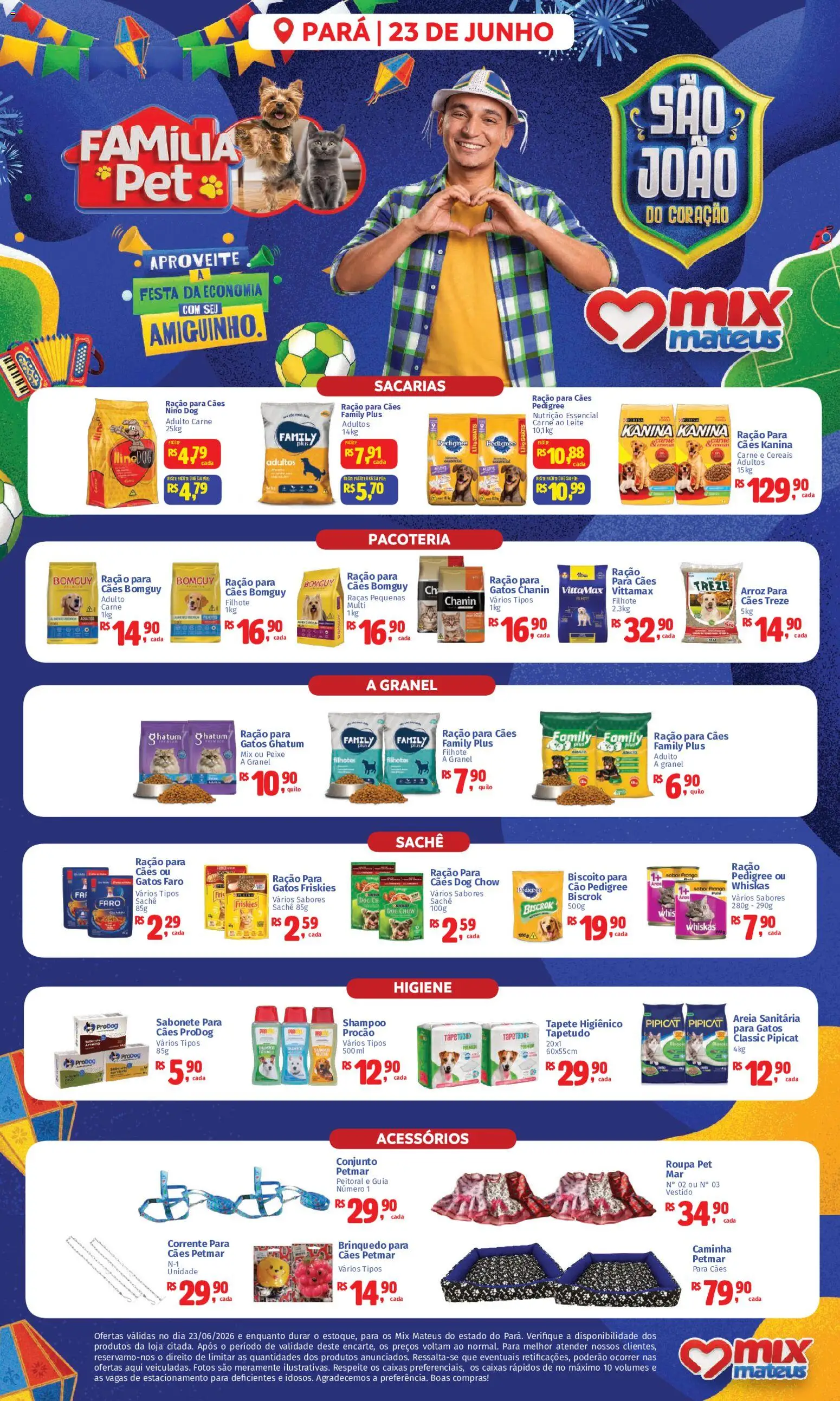 Pré-Visualização do folheto "Mateus ofertas Familia Pet" da loja Mateus válido a partir de 23/06/2026