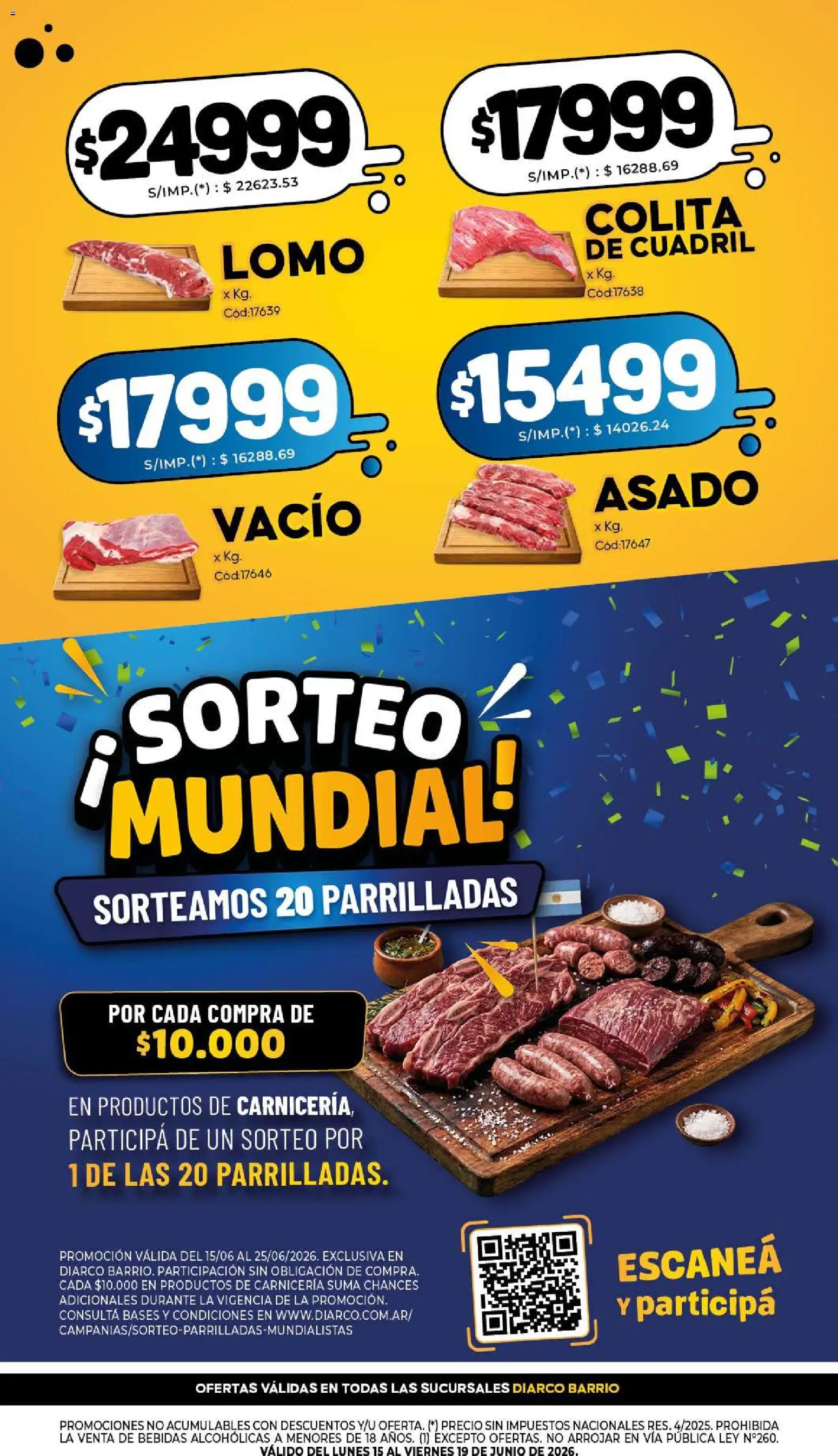 Vista previa del folleto de la tienda Diarco válido desde el 15/06/2026 