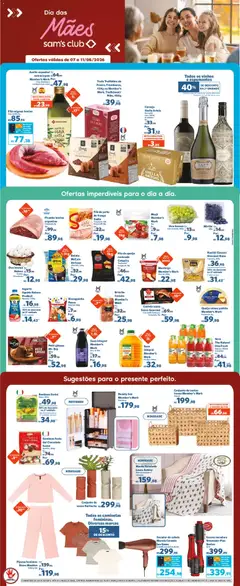 Pré-Visualização do folheto "Sam's Club ofertas FDS" da loja Sam's Club válido a partir de 07/05/2026