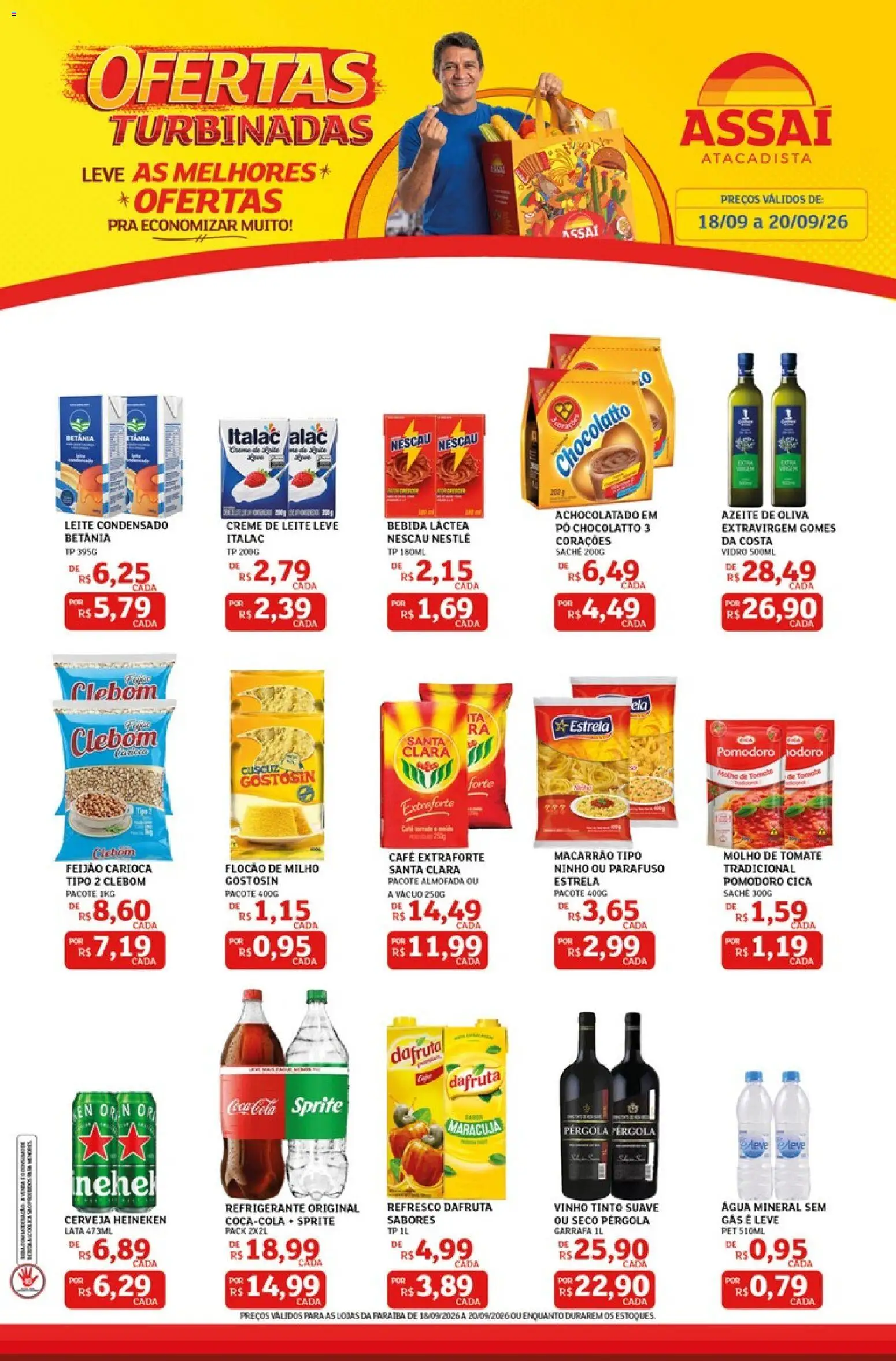 Pré-Visualização do folheto "Assaí Atacadista ofertas - PB" da loja Assaí Atacadista válido a partir de 18/09/2026