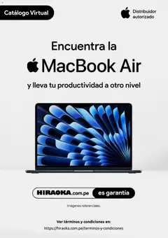 Vista previa de Catálogo Hiraoka - MacBook Air de la tienda Hiraoka válido desde 11/08/2026