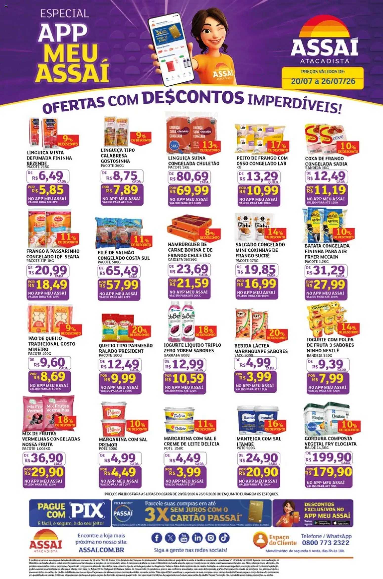 Pré-Visualização do folheto "Assaí Atacadista ofertas - CE" da loja Assaí Atacadista válido a partir de 20/07/2026