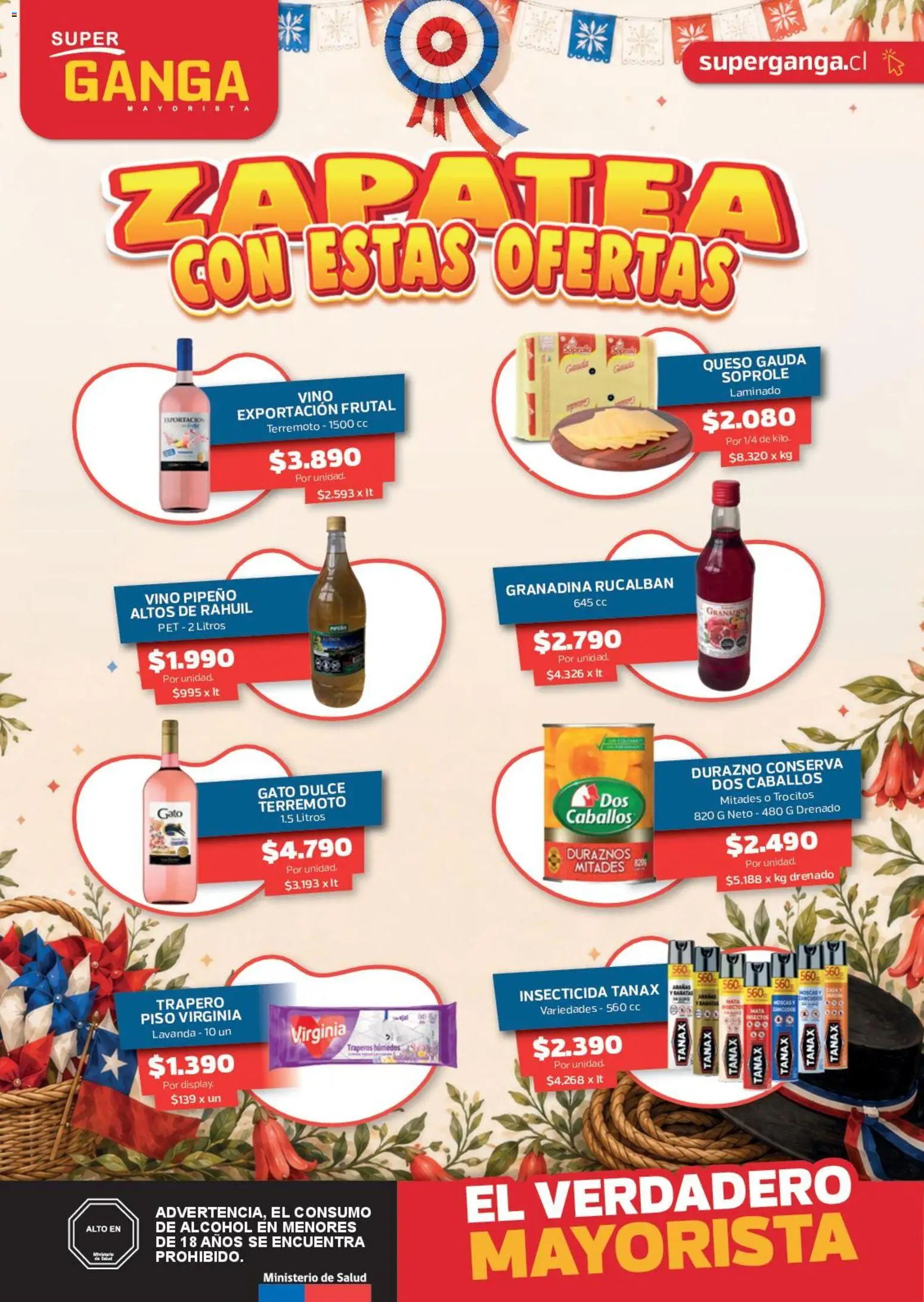 Folleto de la tienda Super Ganga válido desde el 08.09.2026 