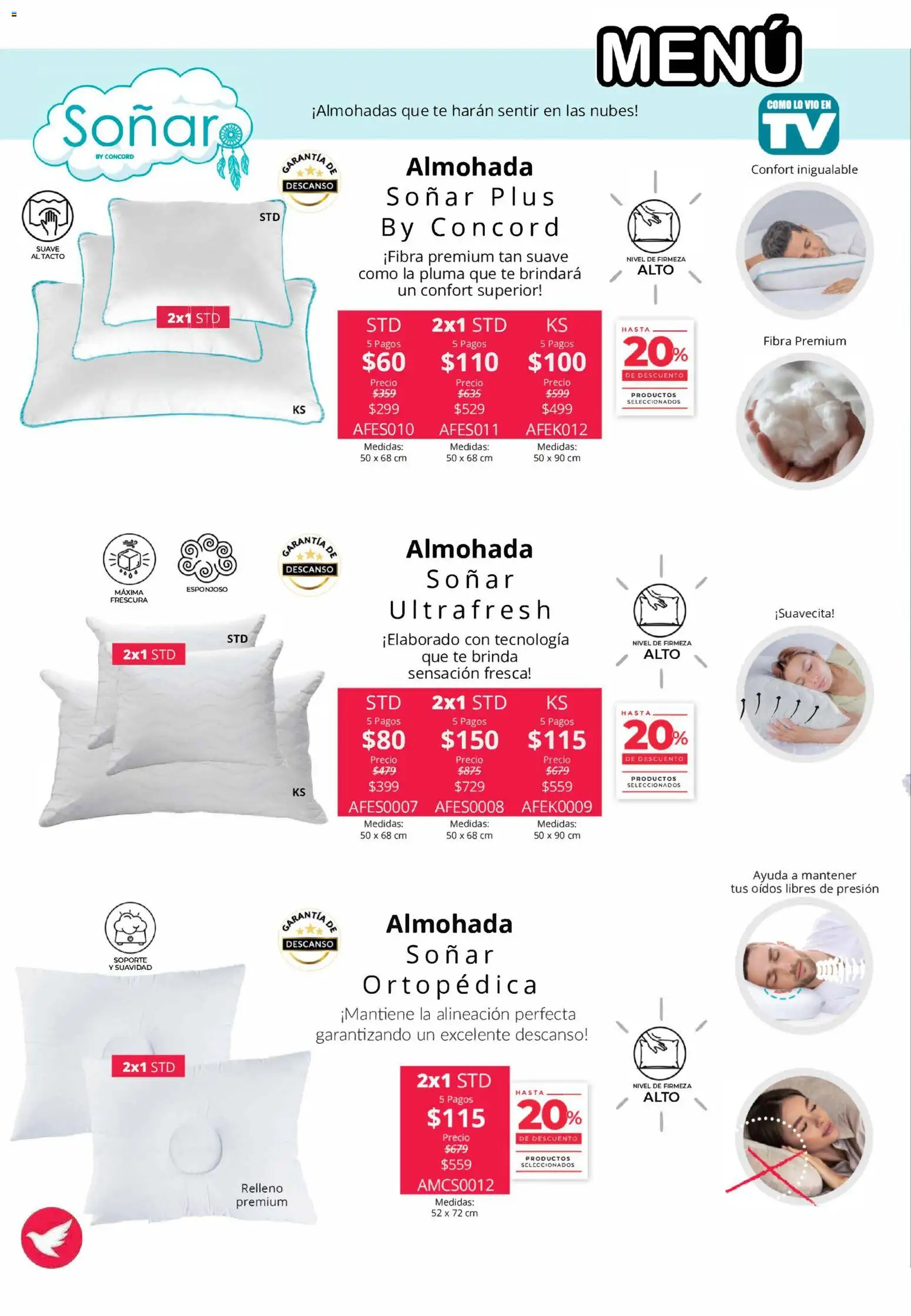 Vista previa las ofertas de la tienda Colchas Concord - Colchas Concord catálogo desde el 01/08/2026 - Almohada, Algodón, Funda