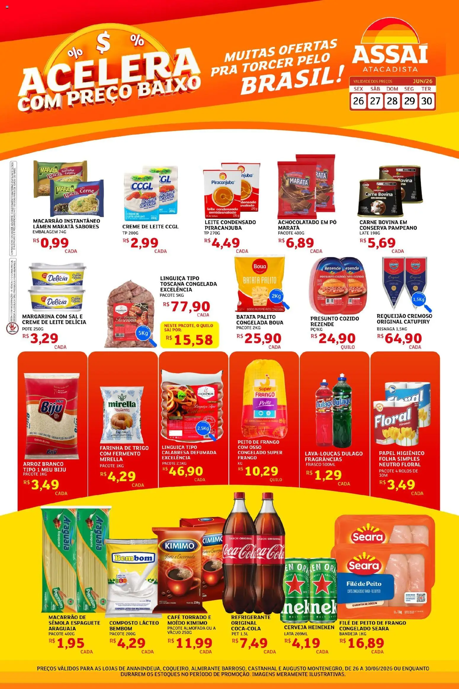 Pré-Visualização do folheto "Assaí Atacadista ofertas - PA" da loja Assaí Atacadista válido a partir de 29/06/2026