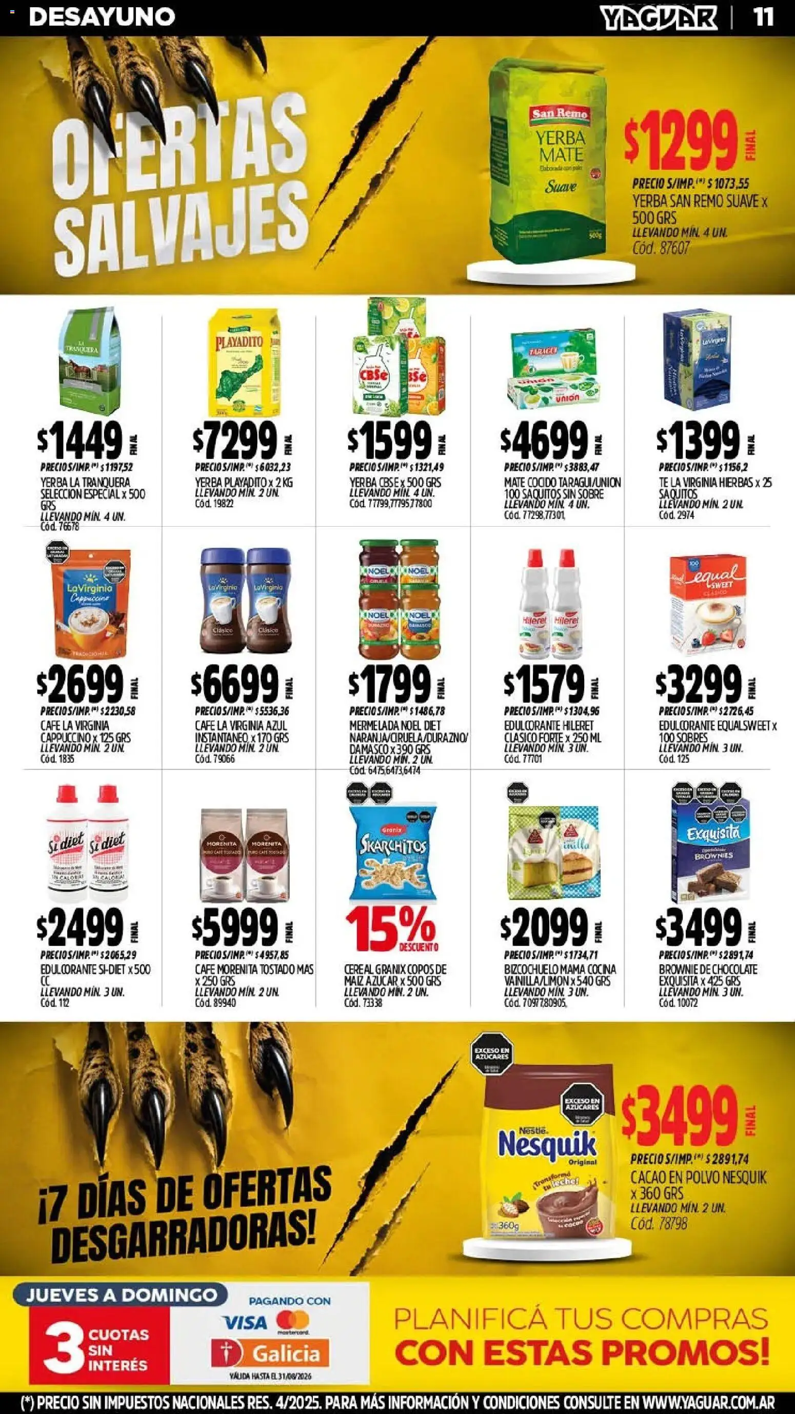 Vista previa del folleto de la tienda Yaguar válido desde el 03/08/2026 