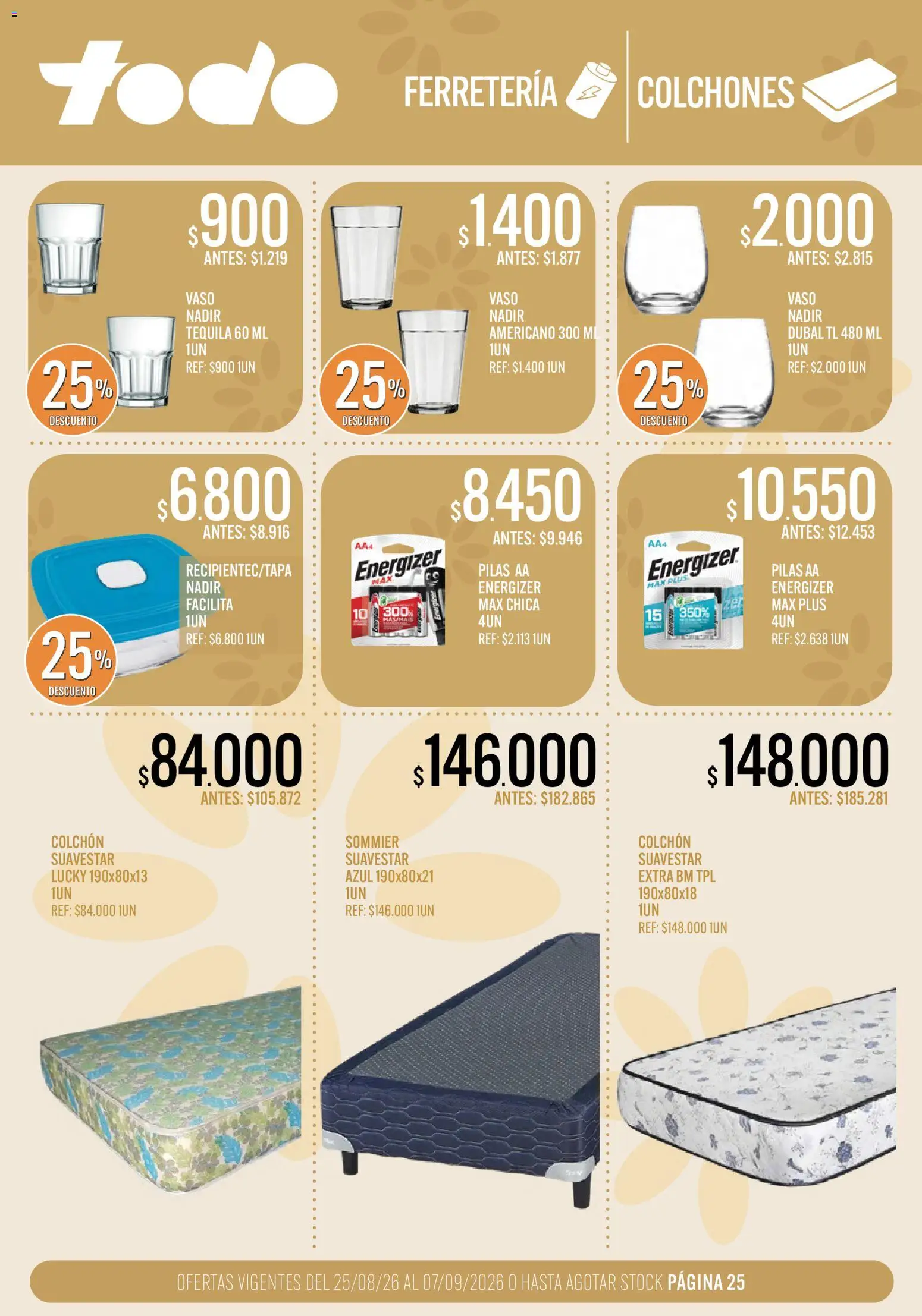 Vista previa del folleto de la tienda Supermercados TODO válido desde el 25/08/2026 