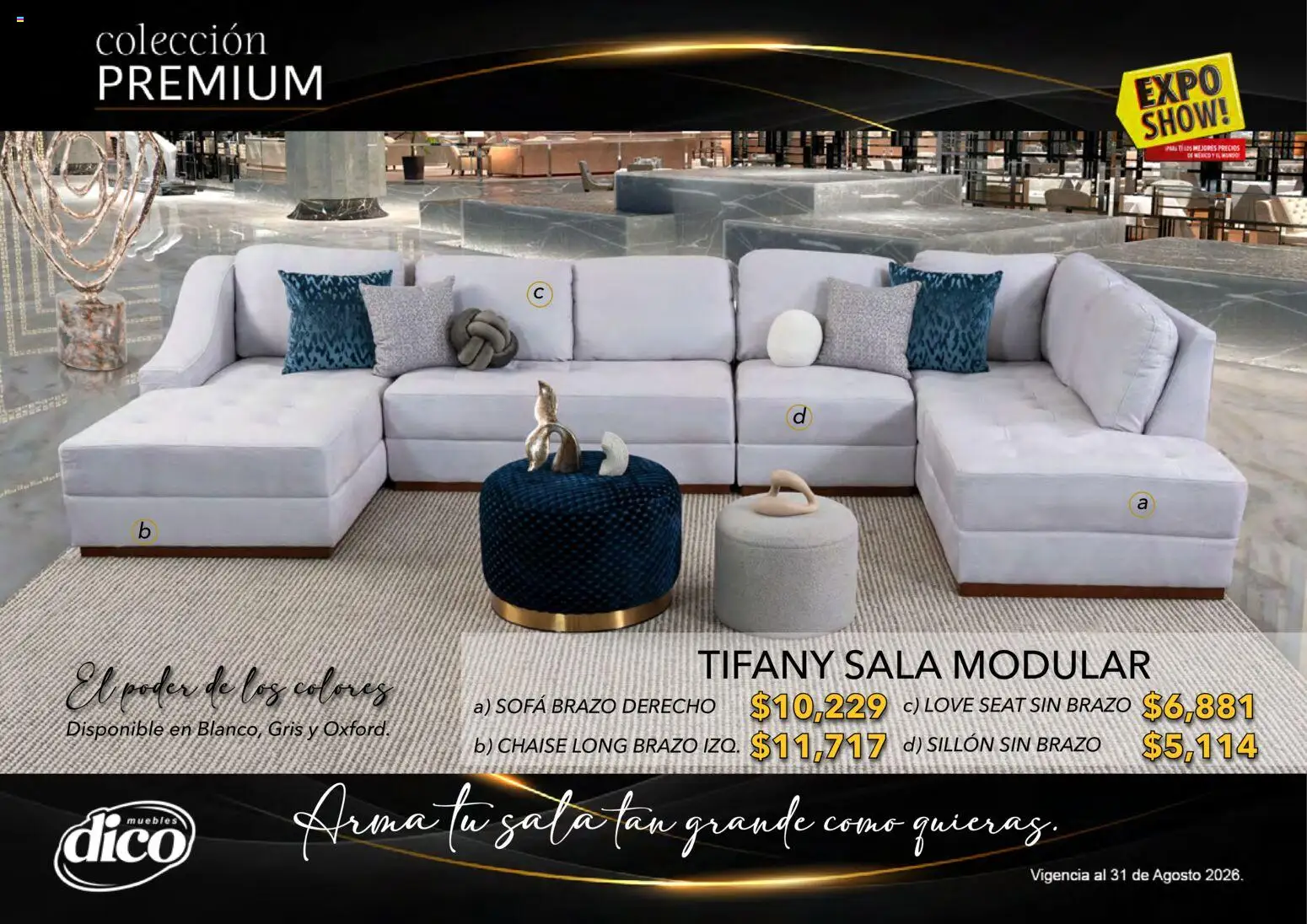 Vista previa las ofertas de la tienda Muebles Dico - Muebles Dico catálogo Colección Premium desde el 01/08/2026 