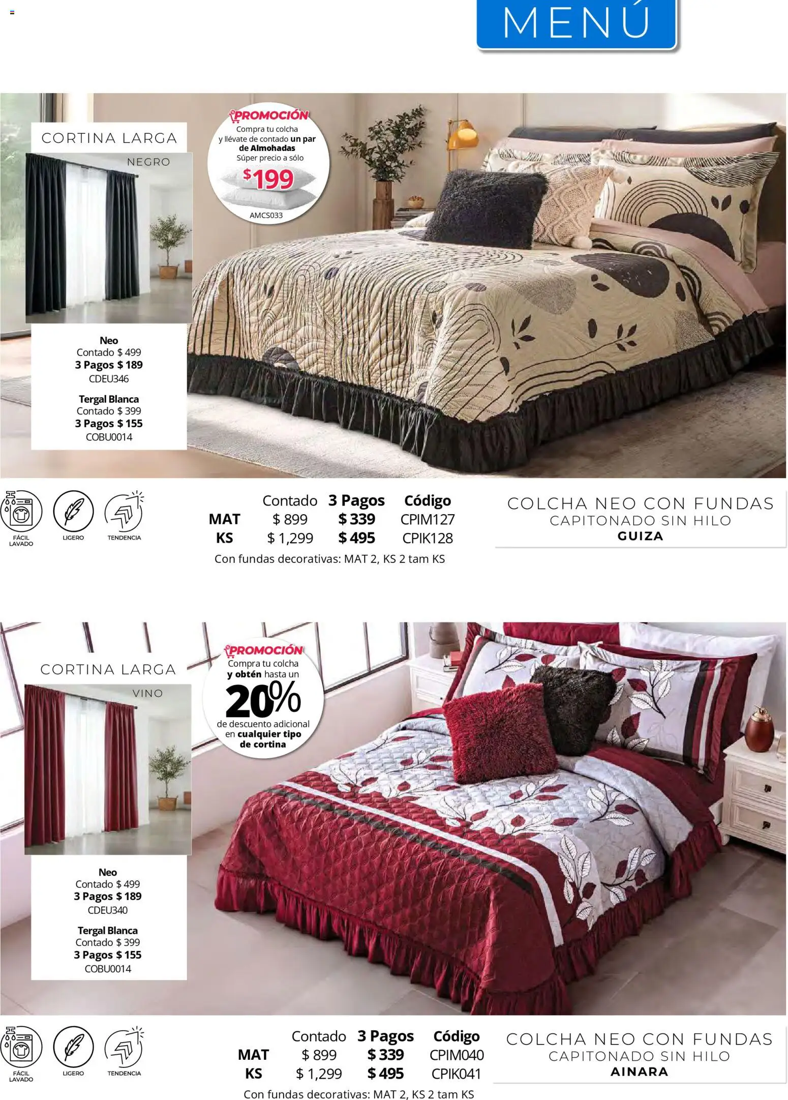 Vista previa las ofertas de la tienda Colchas Concord - Colchas Concord catálogo desde el 01/05/2026 