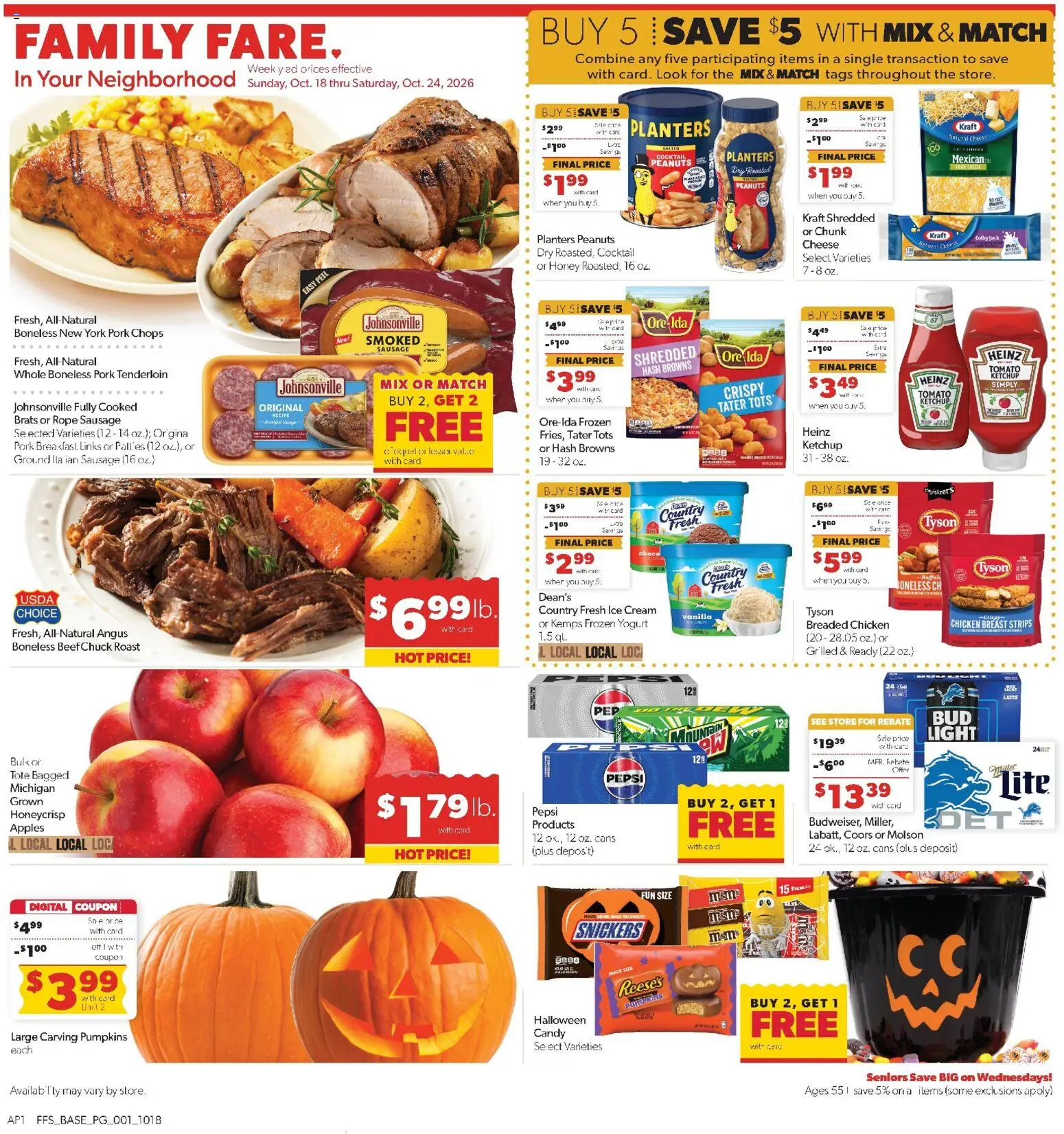 Ad Preview of Family Fare Family Fare Weekly Ad - MI from 10/18/2026