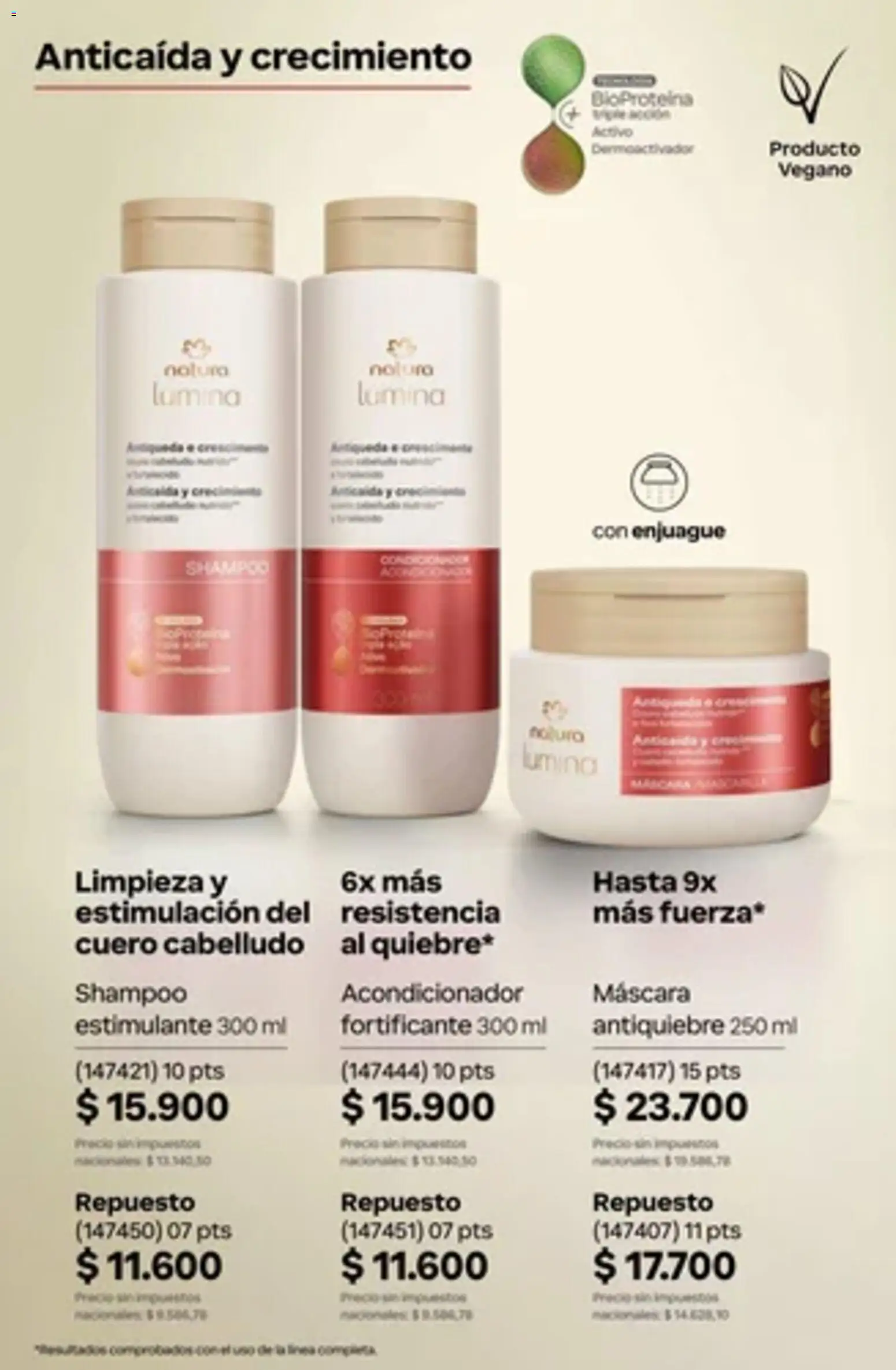 Vista previa del folleto de la tienda Natura válido desde el 01/10/2026 - Shampoo, Acondicionador, Máscara