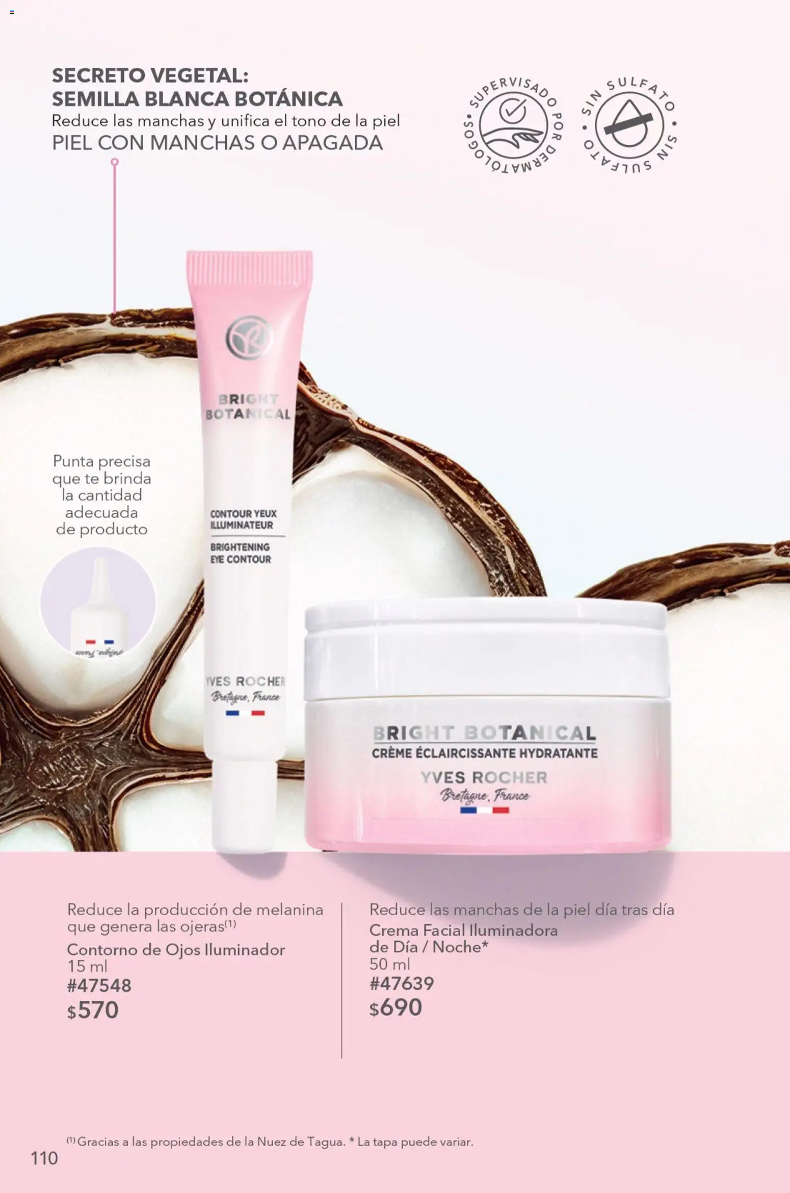 Vista previa las ofertas de la tienda Yves Rocher - Yves Rocher campaña 9 2026 desde el 23/06/2026 - Té, Crema, Nuez, Contorno de ojos, Iluminador, Contorno, Crema facial