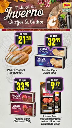 Pré-Visualização do folheto "Big Supermercados ofertas Festival de Inverno" da loja Big Supermercados válido a partir de 23/06/2026
