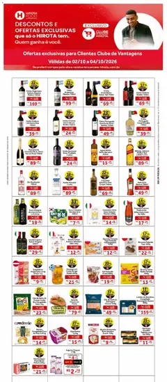 Pré-Visualização do folheto "Hirota Food ofertas Cliente Clube de Vantagens" da loja Hirota Food válido a partir de 02/10/2026