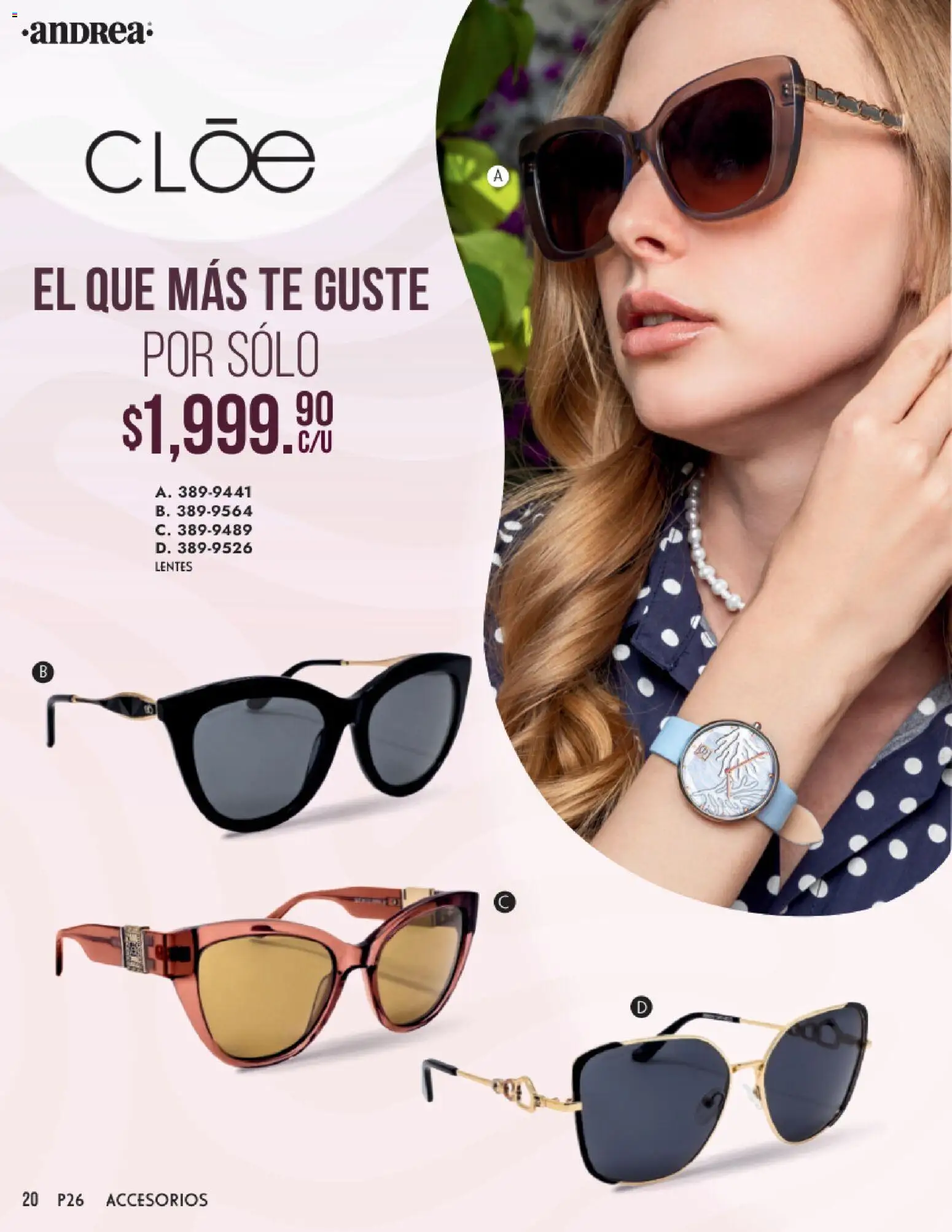 Vista previa las ofertas de la tienda Andrea - Catálogo Primavera desde el 25/01/2026 - Té, Lentes