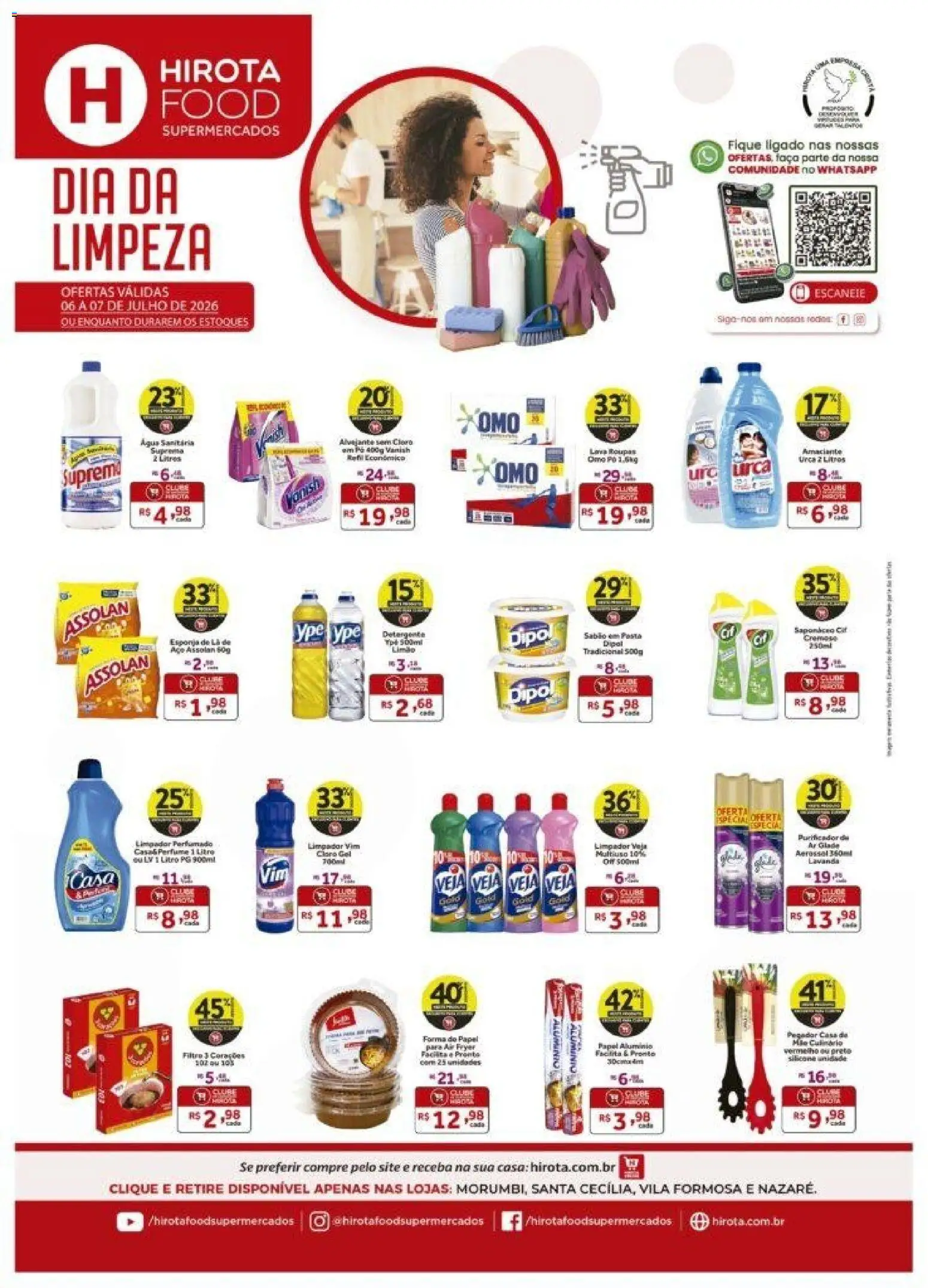 Pré-Visualização do folheto "Hirota Food ofertas Dia da Limpeza" da loja Hirota Food válido a partir de 06/07/2026