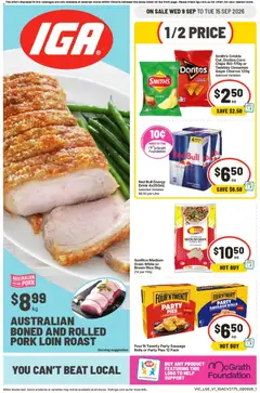 Preview of catalogue IGA catalogue Brunswick from shop IGA valid 09/09/2026
