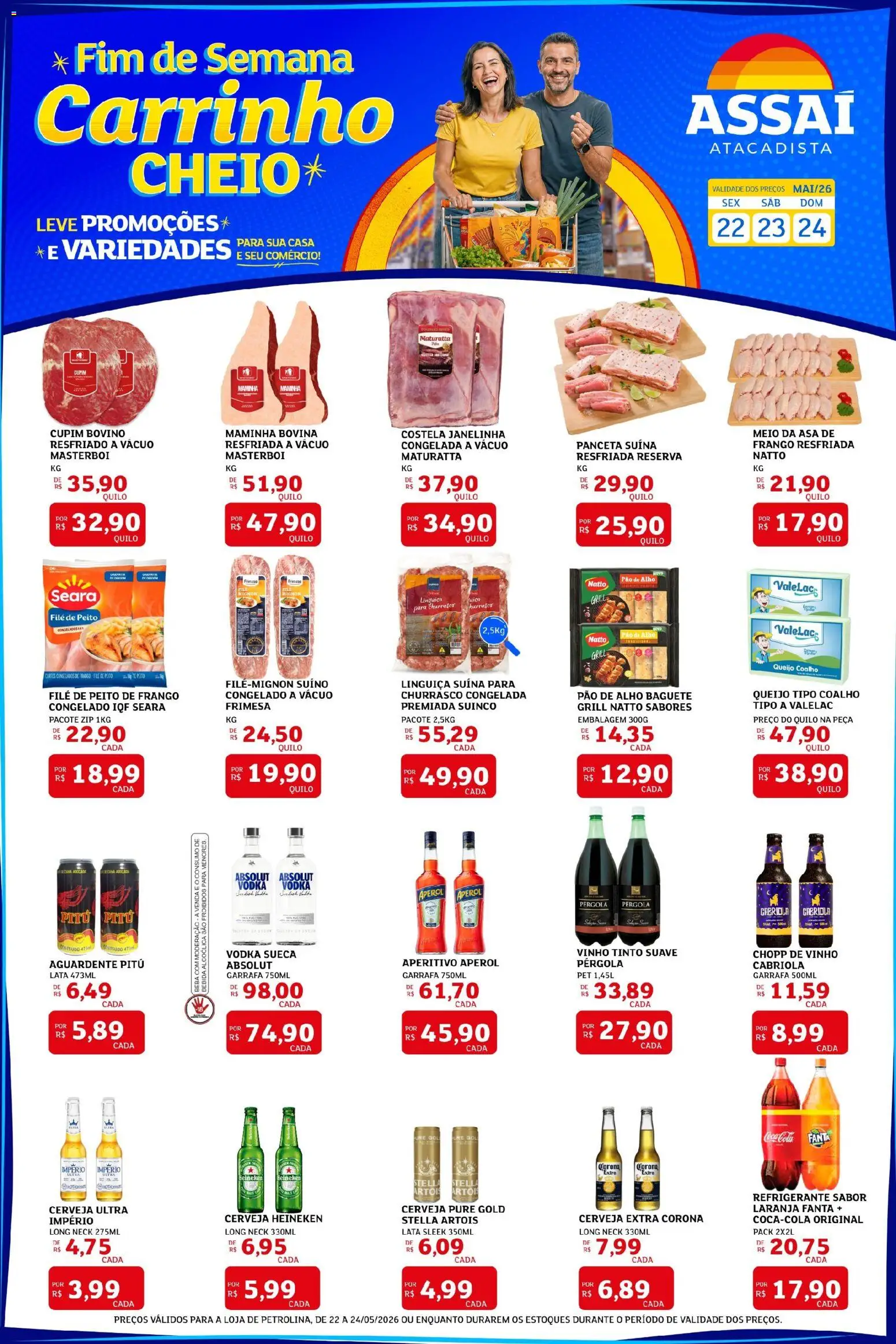 Pré-Visualização do folheto "Assaí Atacadista ofertas - PE" da loja Assaí Atacadista válido a partir de 22/05/2026