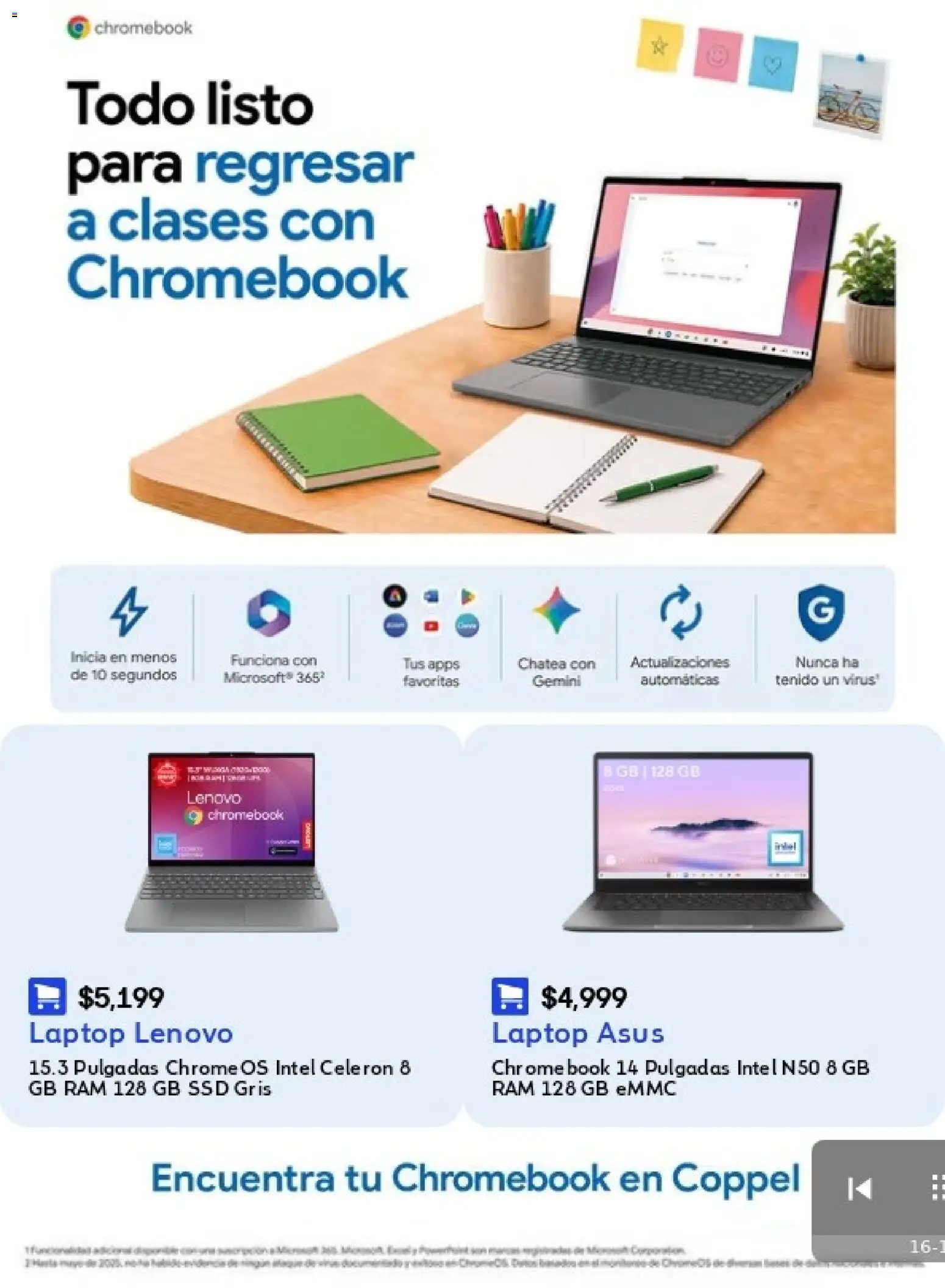 Vista previa las ofertas de la tienda Coppel - Coppel catálogo Celulares y computación desde el 14/08/2026 - Laptop