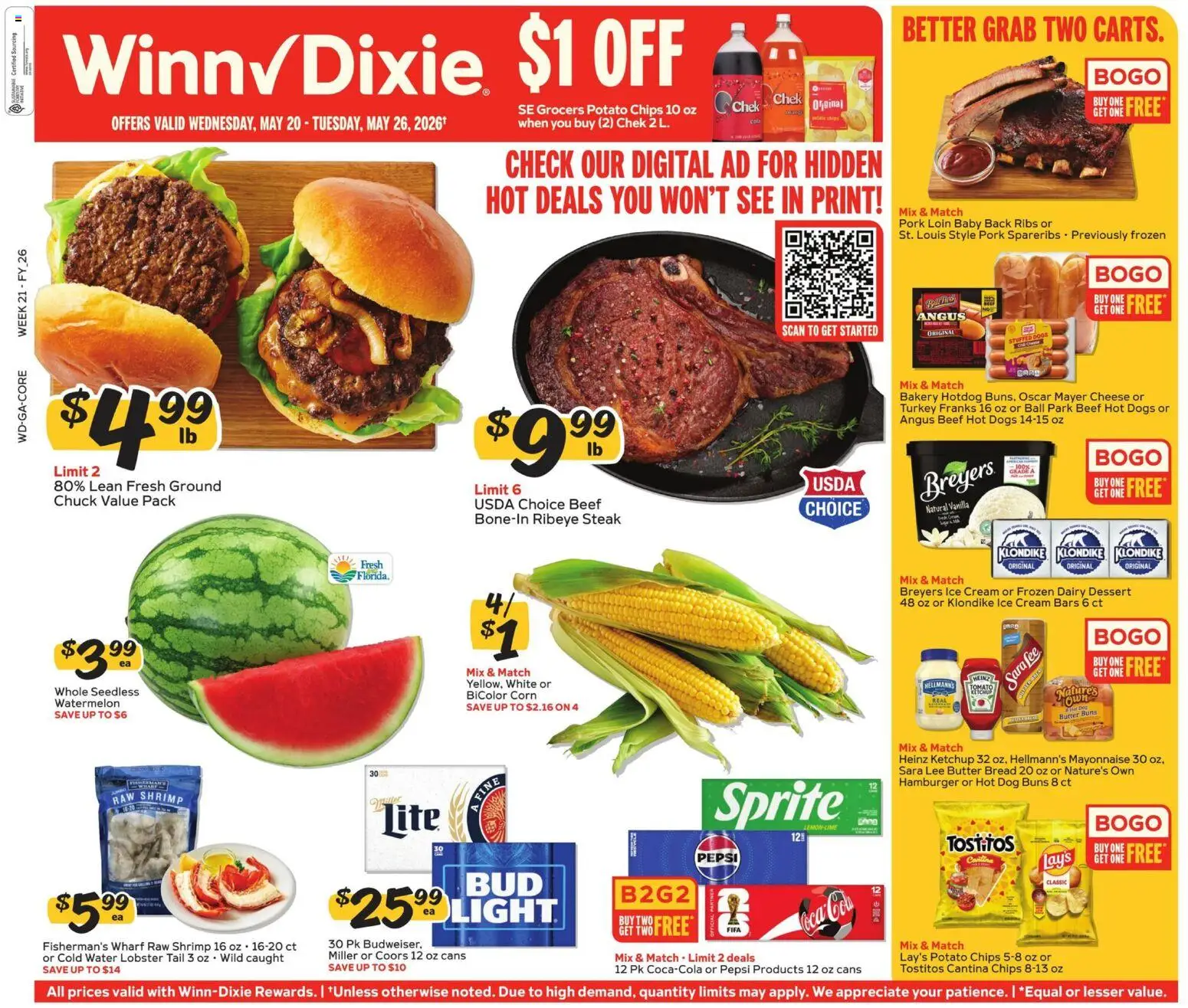 Ad Preview of Winn Dixie Winn Dixie Weekly Circular - GA from 05/20/2026