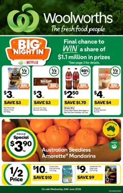 Preview of catalogue Woolworths catalogue NSW from shop Woolworths valid 24/06/2026