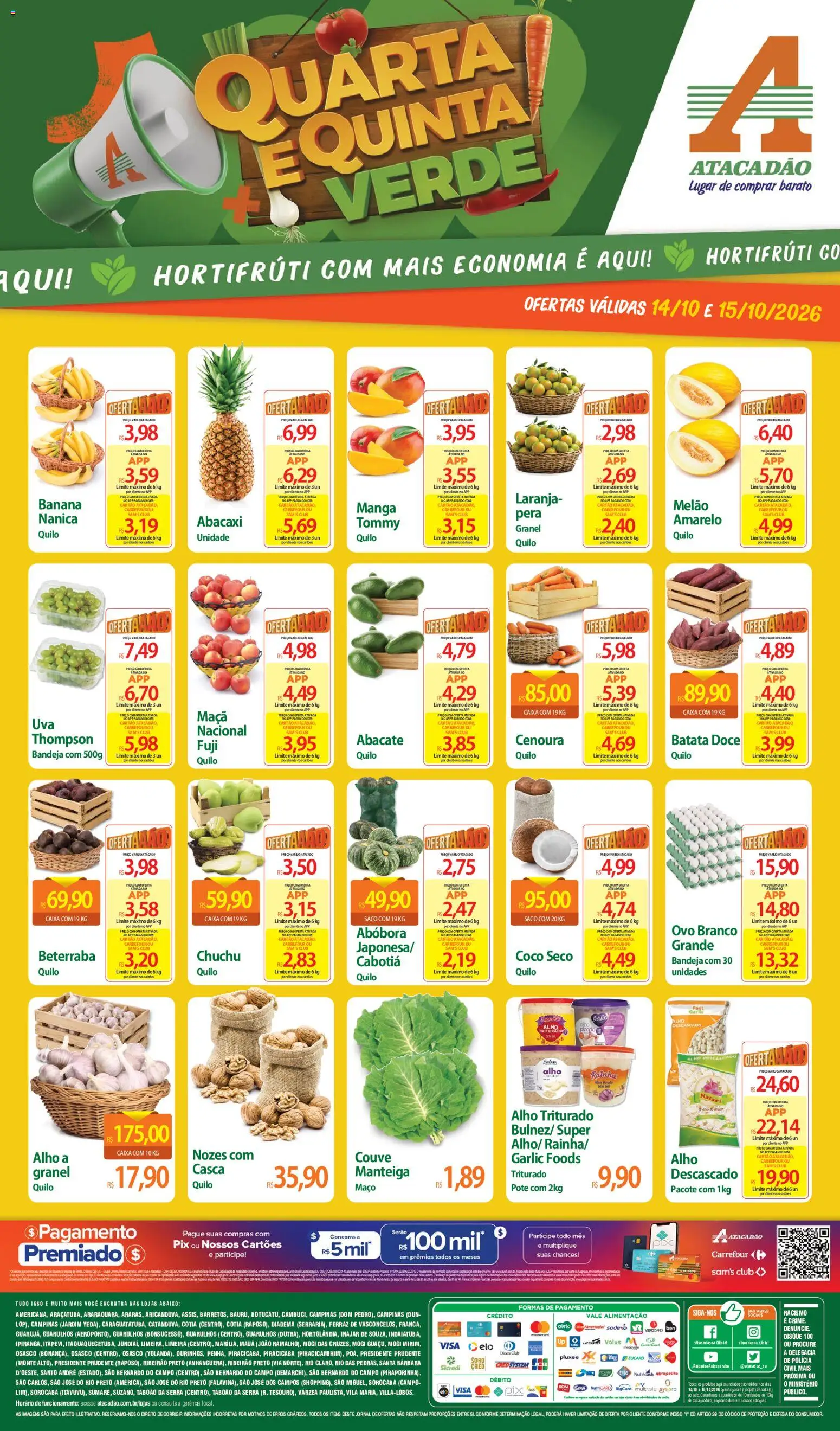 Pré-Visualização do folheto "Atacadão ofertas - SP" da loja Atacadão válido a partir de 14/10/2026