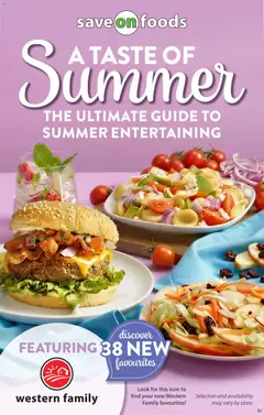 Un aperçu du dépliant Save on foods flyer - A taste of summer du magasin Save on foods est valide à partir 2 juill. 2026