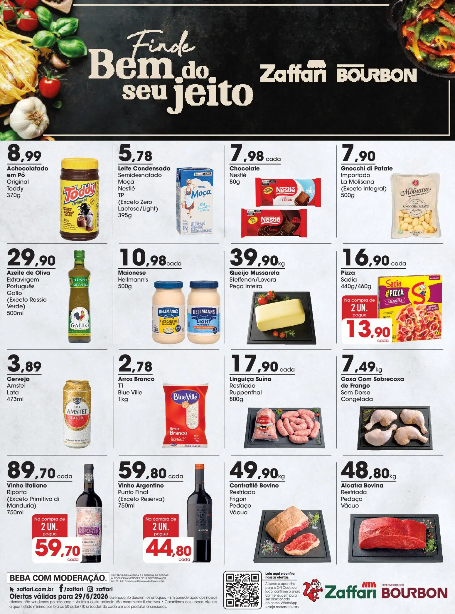 Pré-Visualização do folheto "Zaffari ofertas Final de Semana - RS" da loja Zaffari válido a partir de 29/05/2026