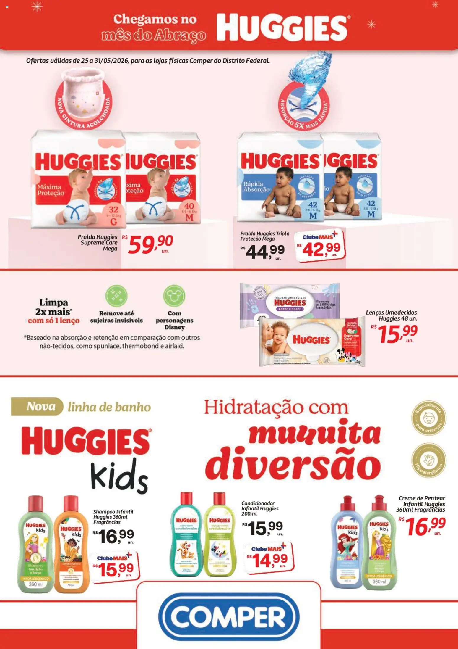 Pré-Visualização do folheto "Comper ofertas Kimberly" da loja Comper válido a partir de 25/05/2026