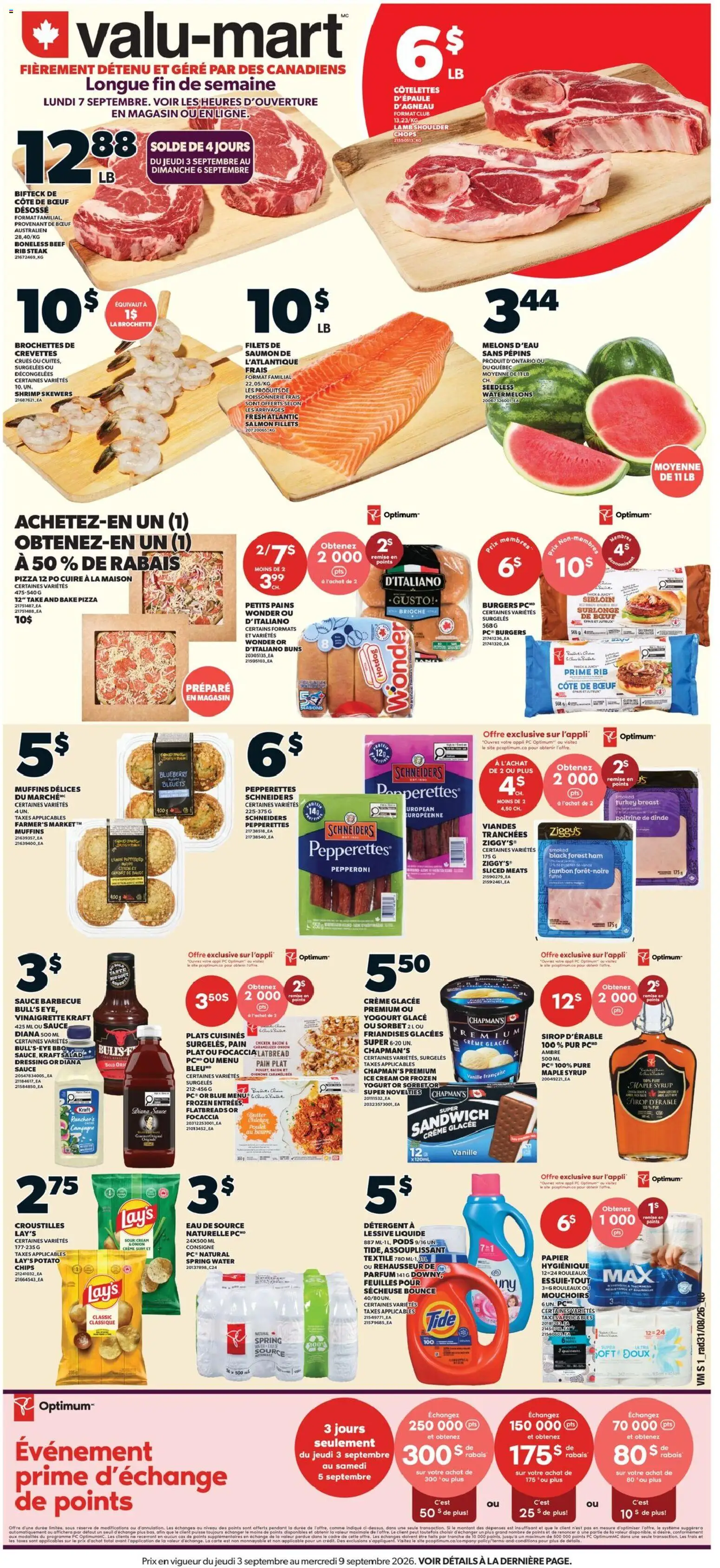 Preview of leaflet Valu Mart circulaire from shop Valu Mart is valid from Sep 03, 2026