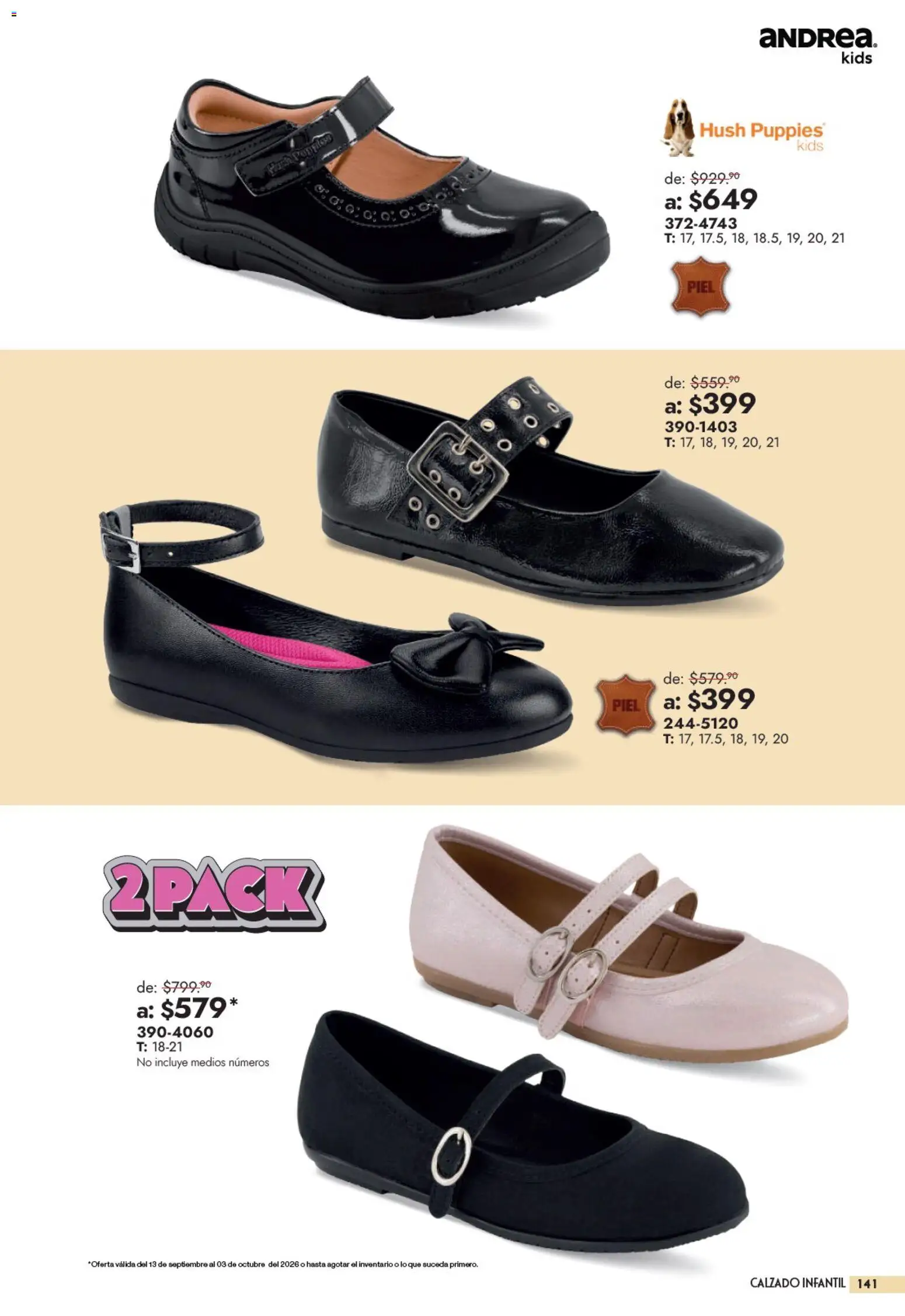 Vista previa las ofertas de la tienda Andrea - Andrea catálogo Outlet desde el 13/09/2026 
