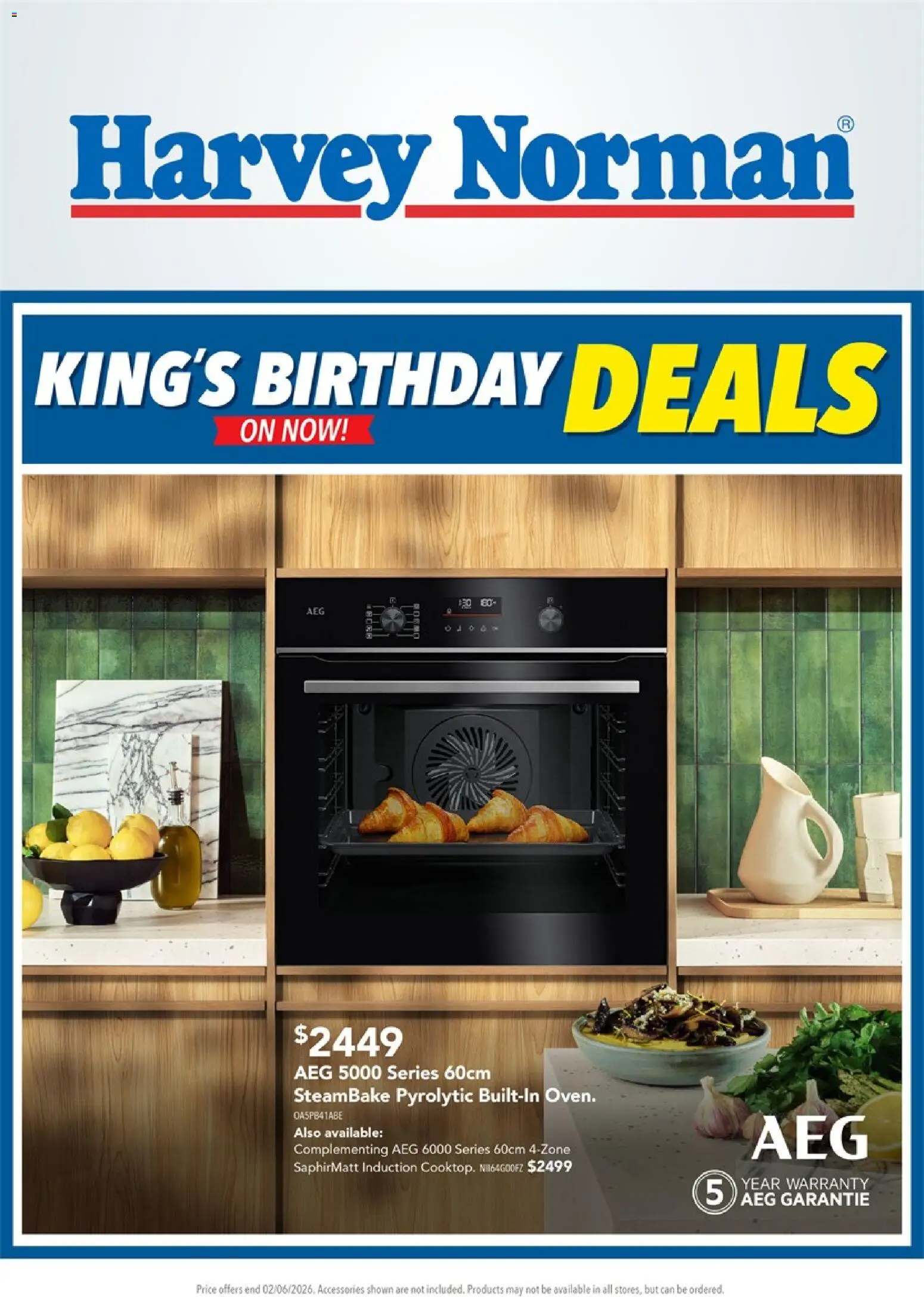 Preview of catalogue Harvey Norman King's Birthday Deals on Kitchen Appliances from shop Harvey Norman valid 28 May 2026