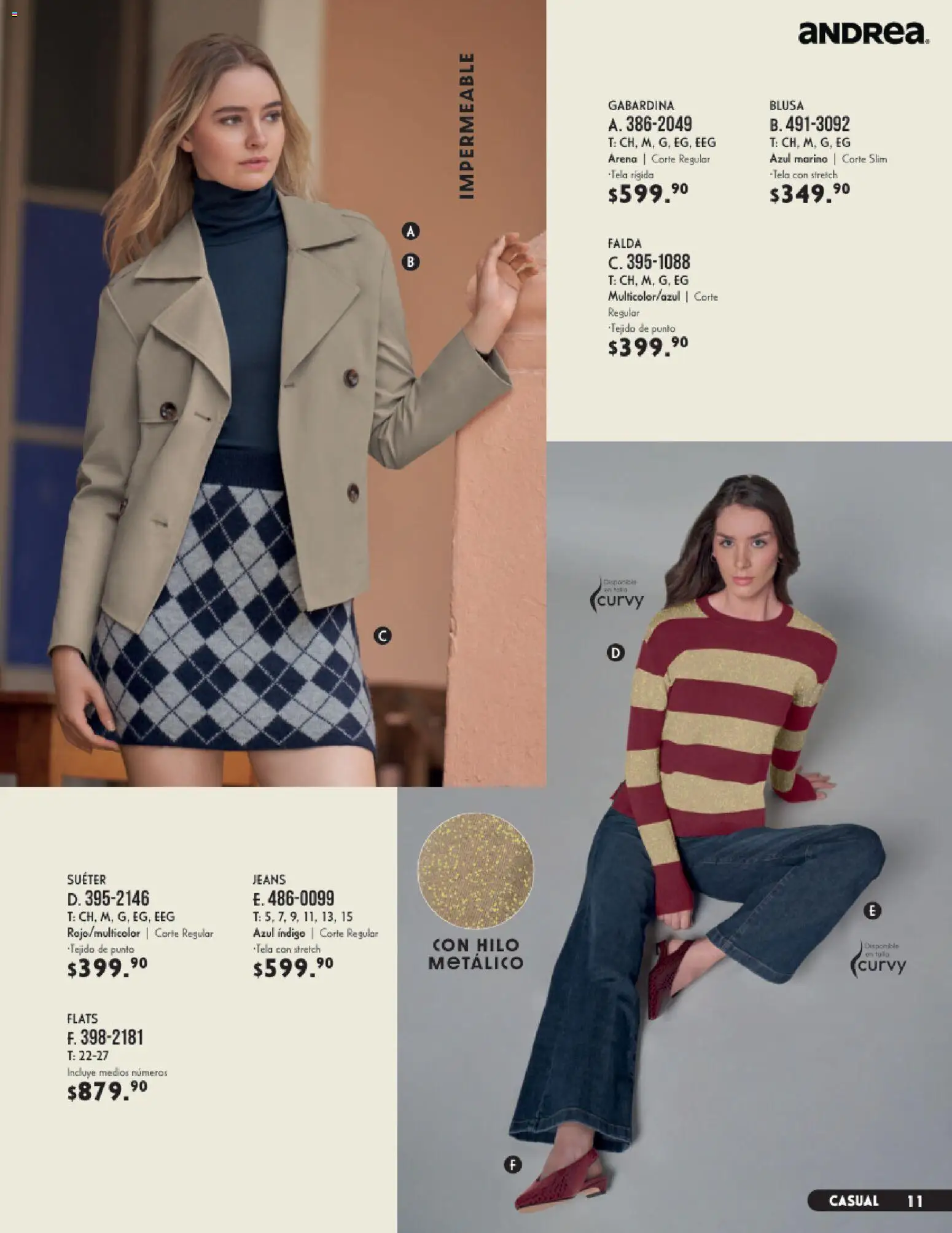 Vista previa las ofertas de la tienda Andrea - Andrea catálogo Vestir desde el 23/08/2026 