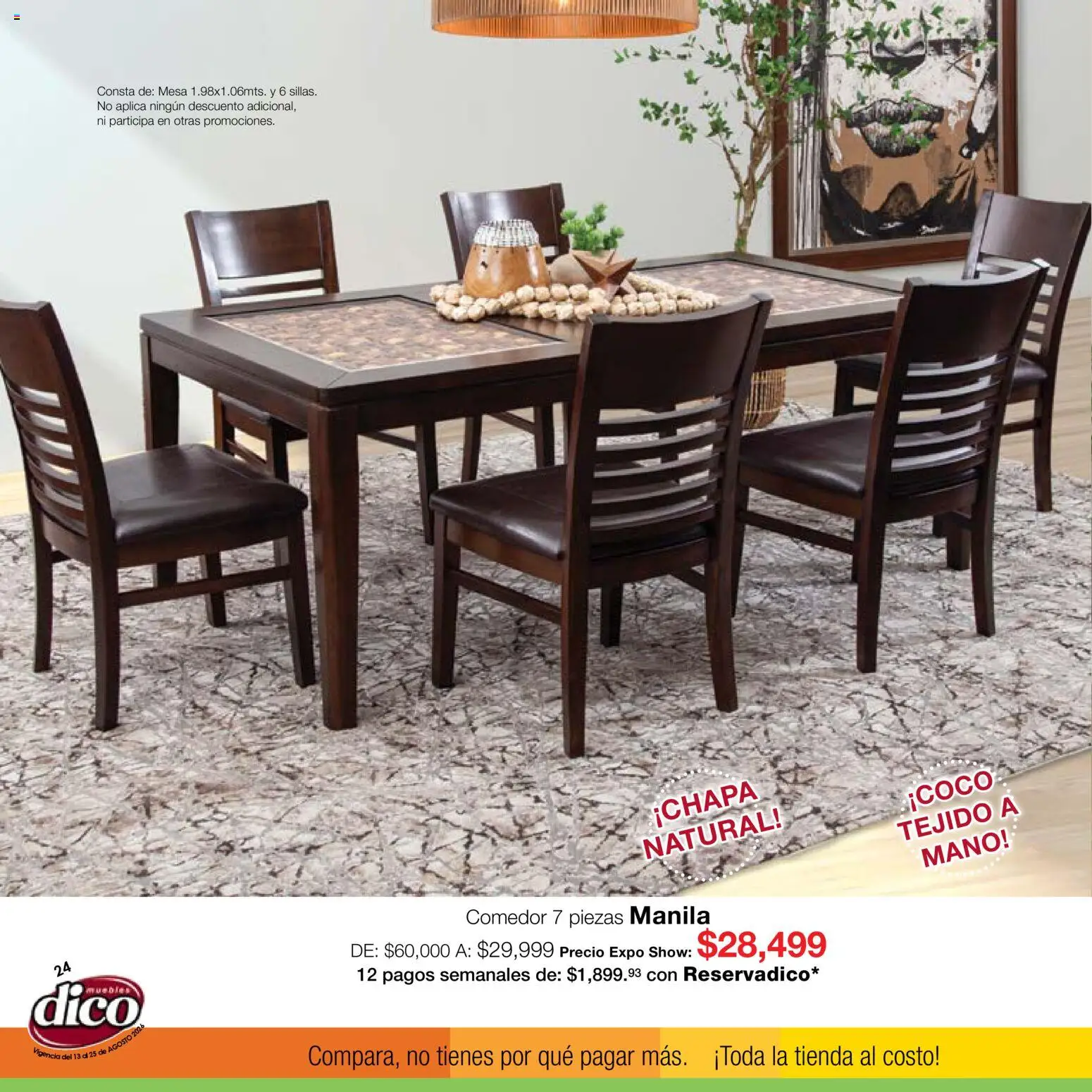 Vista previa las ofertas de la tienda Muebles Dico - Muebles Dico catálogo Expo Show desde el 13/08/2026 