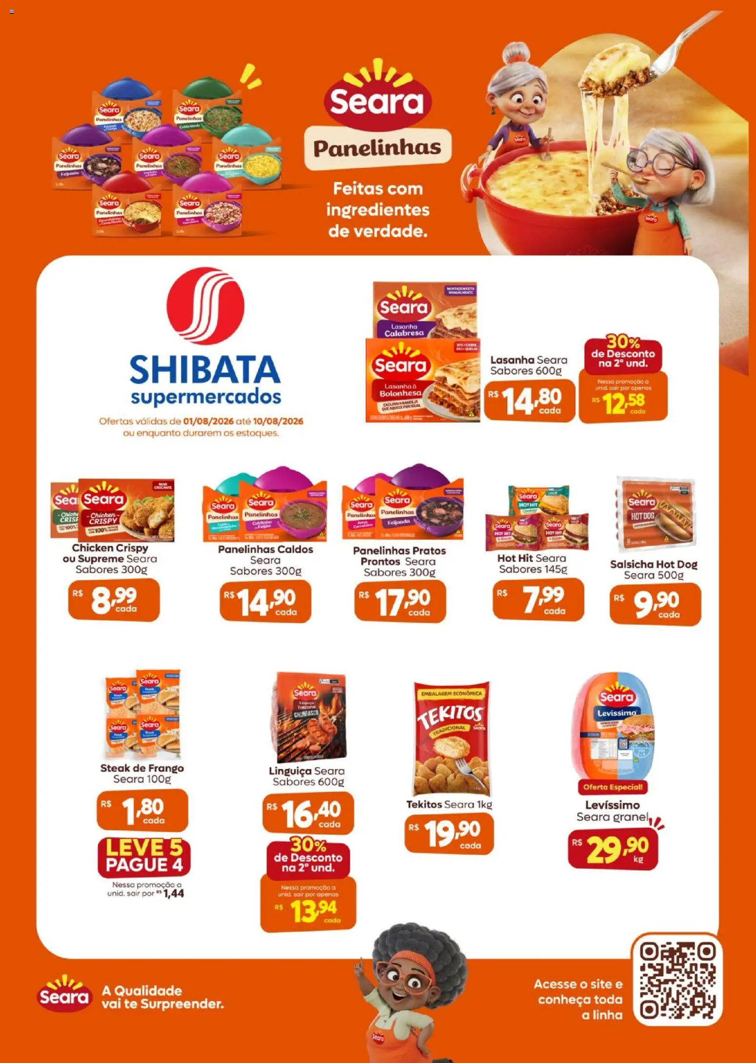Pré-Visualização do folheto "Shibata ofertas Seara" da loja Shibata válido a partir de 01/08/2026
