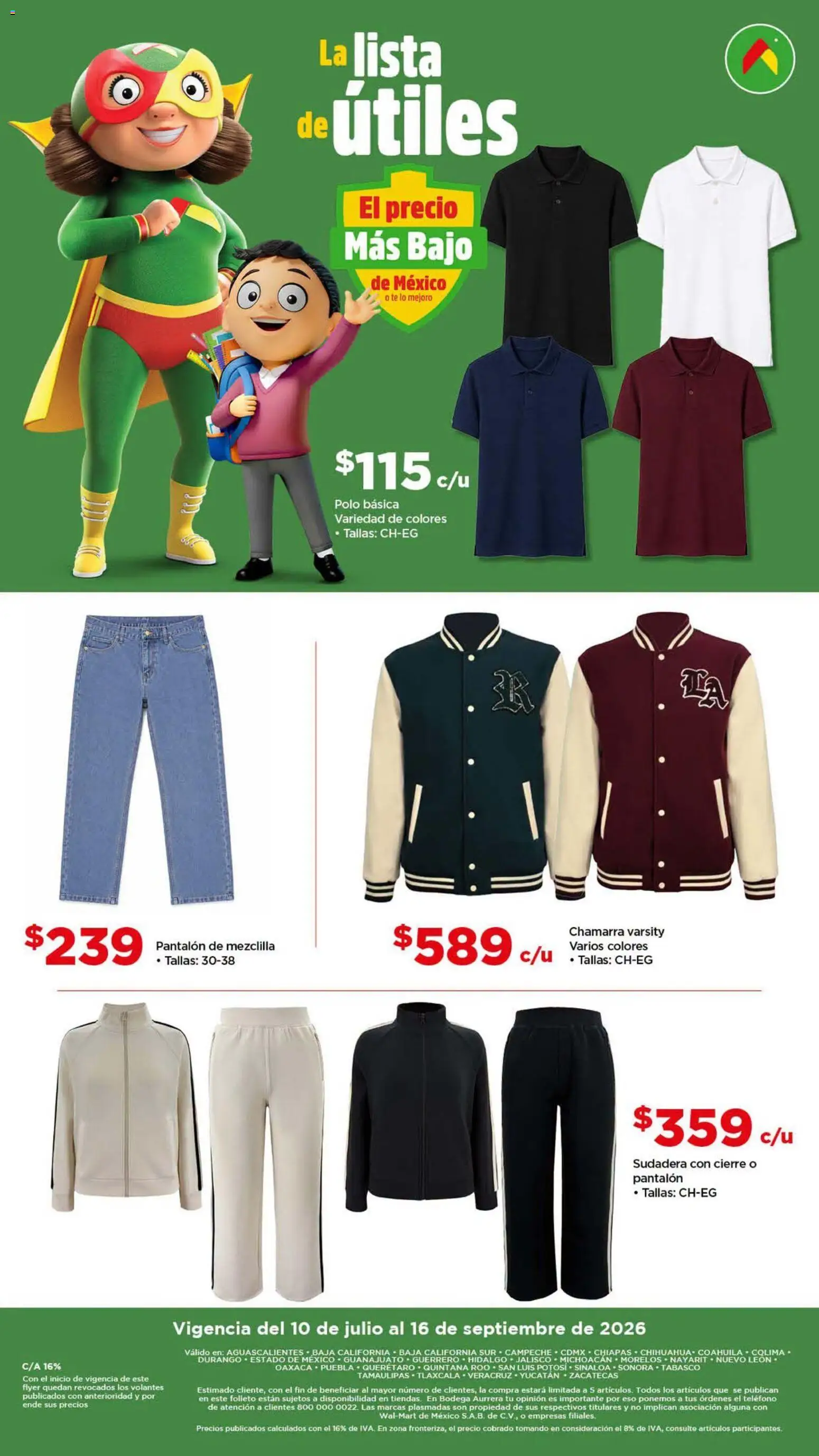 Vista previa las ofertas de la tienda Bodega Aurrerá - Bodega Aurrerá folleto Back to School desde el 10/07/2026 