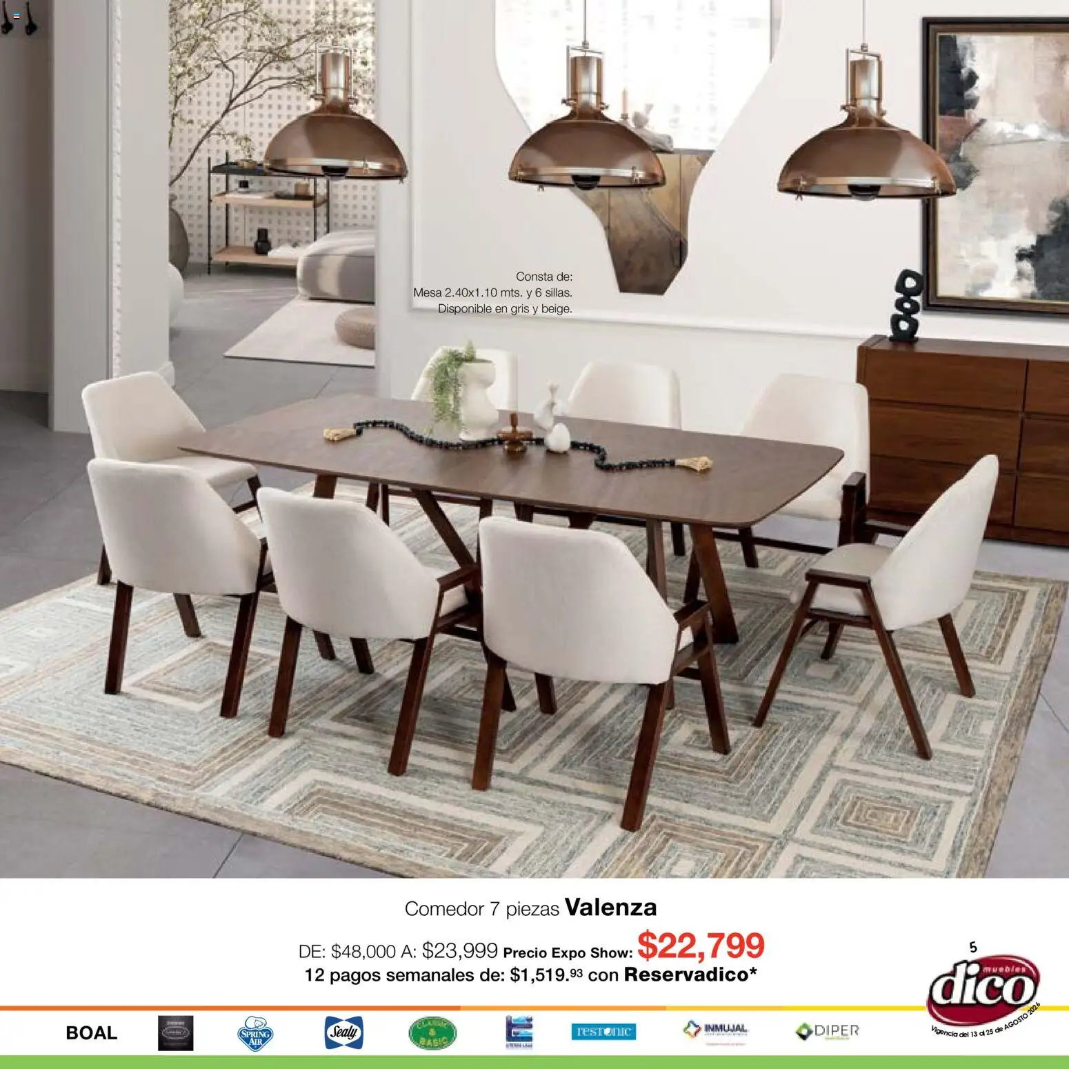 Vista previa las ofertas de la tienda Muebles Dico - Muebles Dico catálogo Expo Show desde el 13/08/2026 
