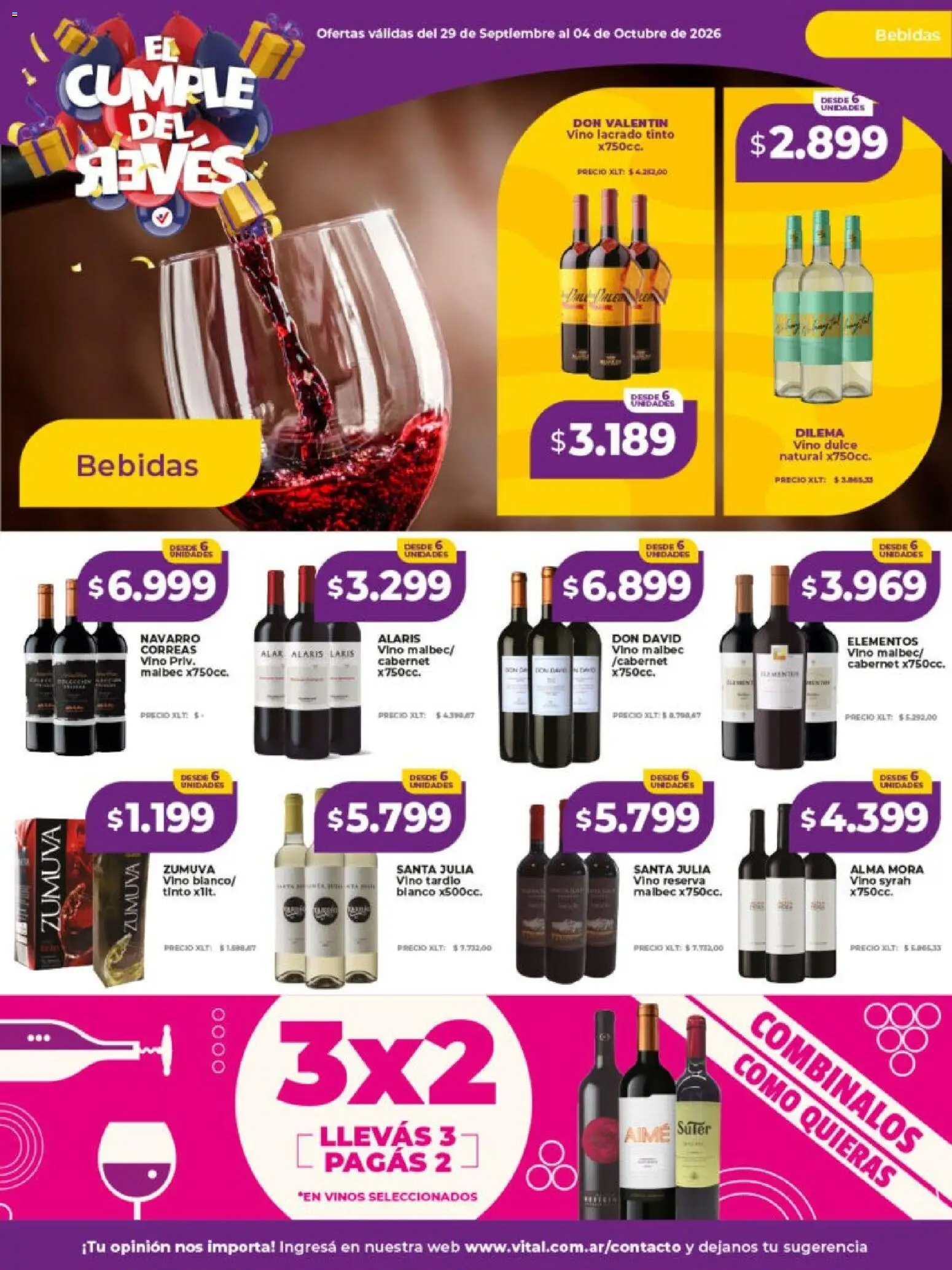 Vista previa del folleto de la tienda Vital válido desde el 29/09/2026 