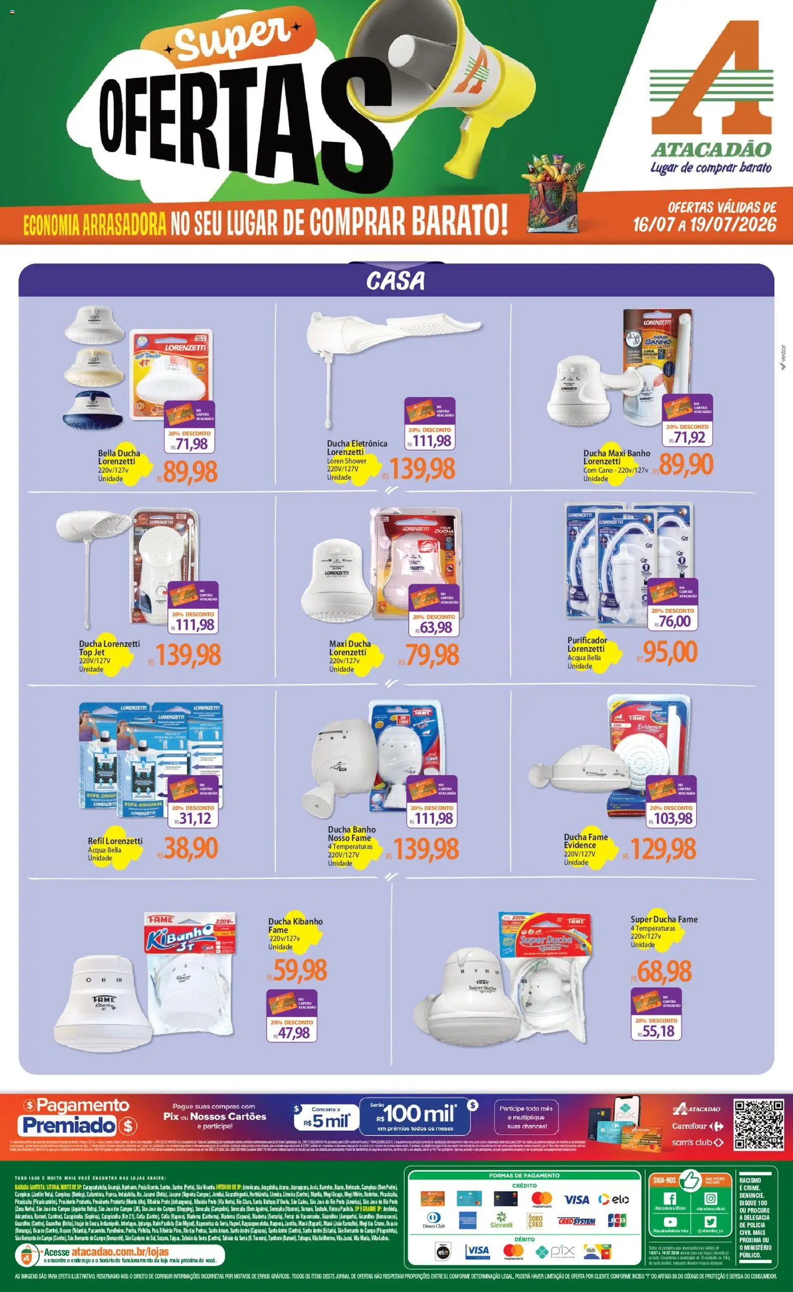 Pré-Visualização do folheto "Atacadão ofertas - SP" da loja Atacadão válido a partir de 16/07/2026
