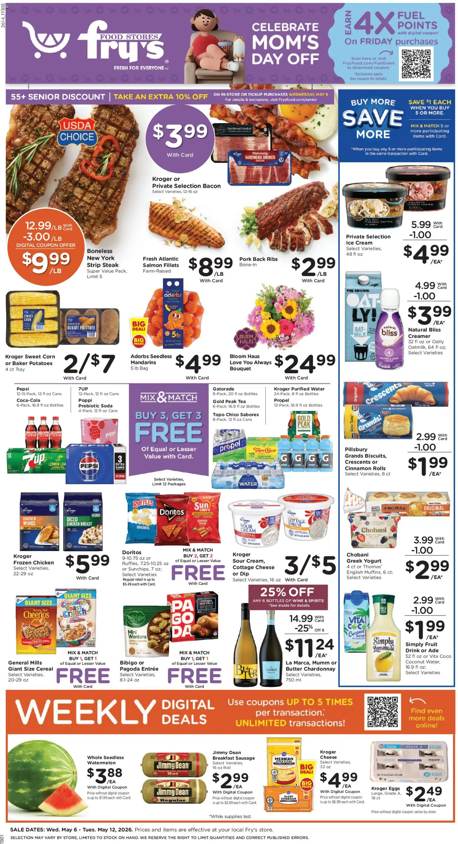 Ad Preview of Fry's Food Fry's Food Weekly Ad from 05/06/2026