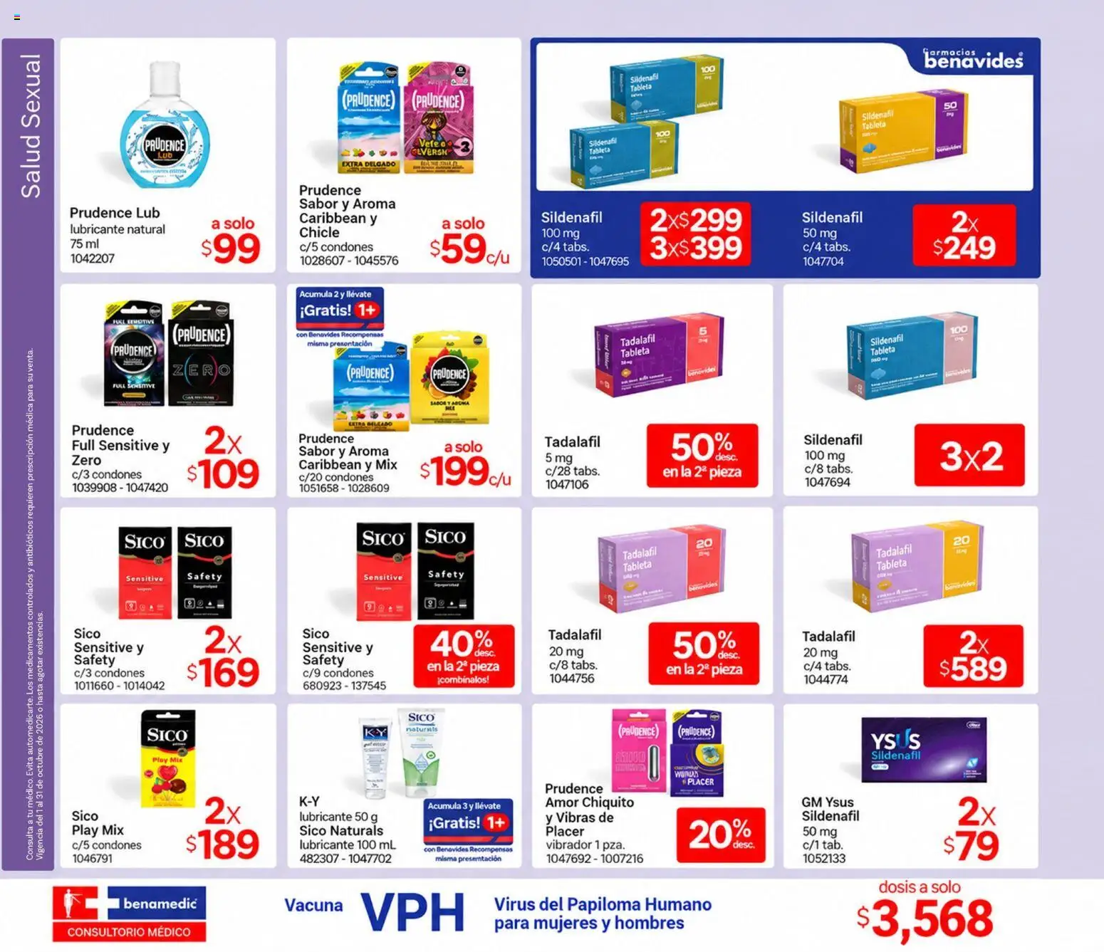 Vista previa las ofertas de la tienda Farmacia Benavides - Farmacia Benavides catálogo desde el 01/10/2026 