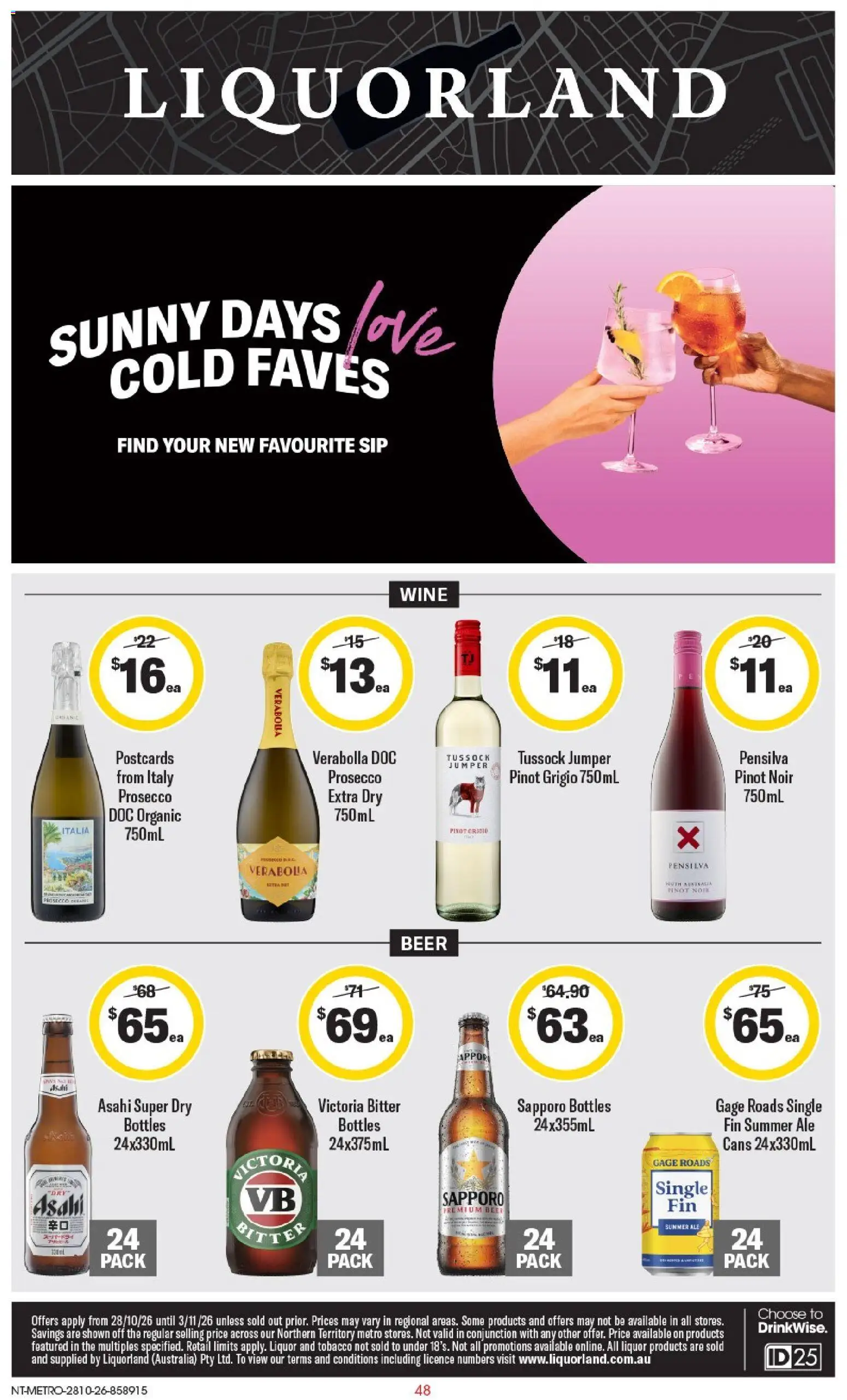 Preview of catalogue Liquorland catalogue NT from shop Liquorland valid 28/10/2026