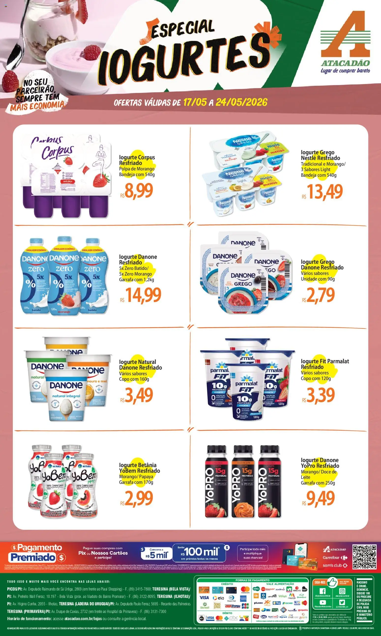 Pré-Visualização do folheto "Atacadão ofertas - PI" da loja Atacadão válido a partir de 17/05/2026